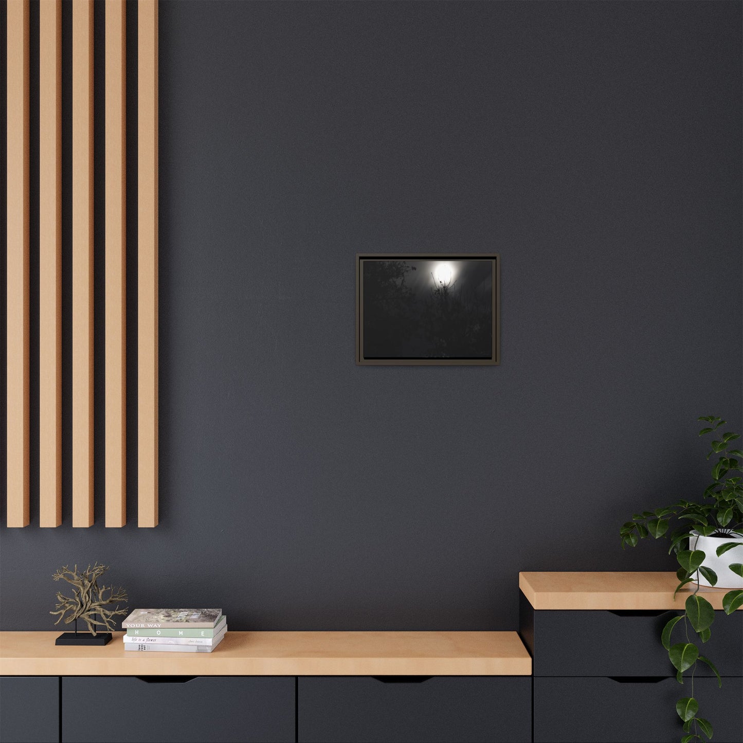 A Dance of Shadows Beneath the Moonlight [28] | Framed Canvas