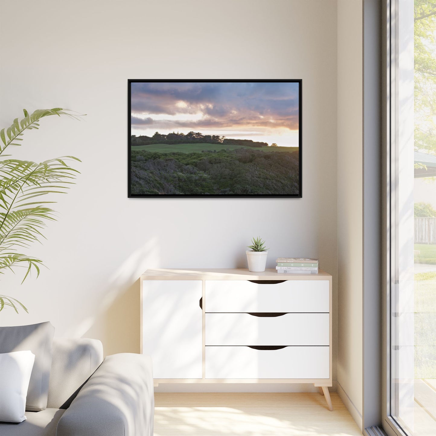 Winter Sunrise on the Mornington Peninsula 6268 - Thick Matte Canvas Print, Framed