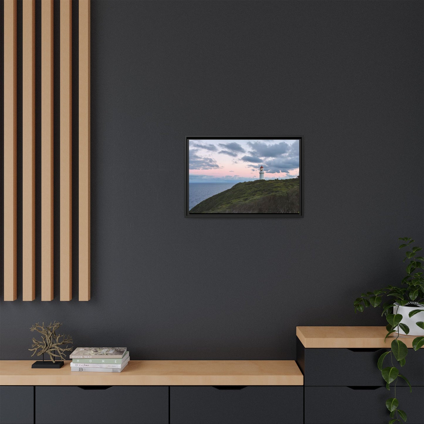 Cape Schank Lighthouse at Sunrise in Winter [6228] | Framed Canvas