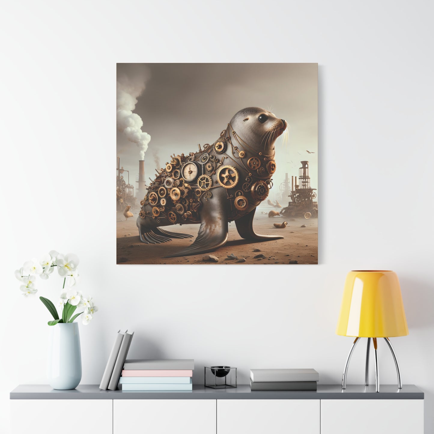 Steampunk Seal 7 - Wall Art