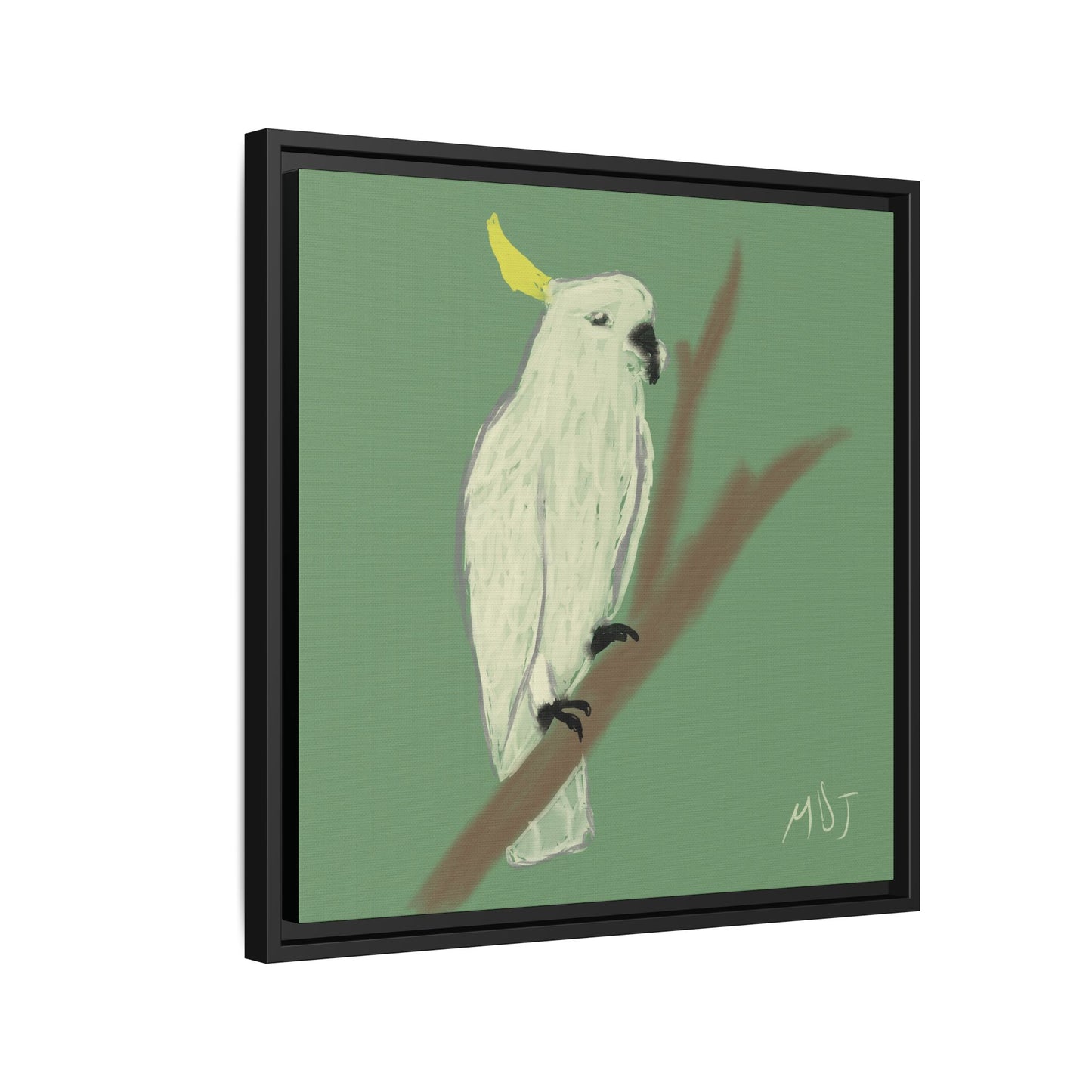 Cockatoo Charm - Framed Canvas Print