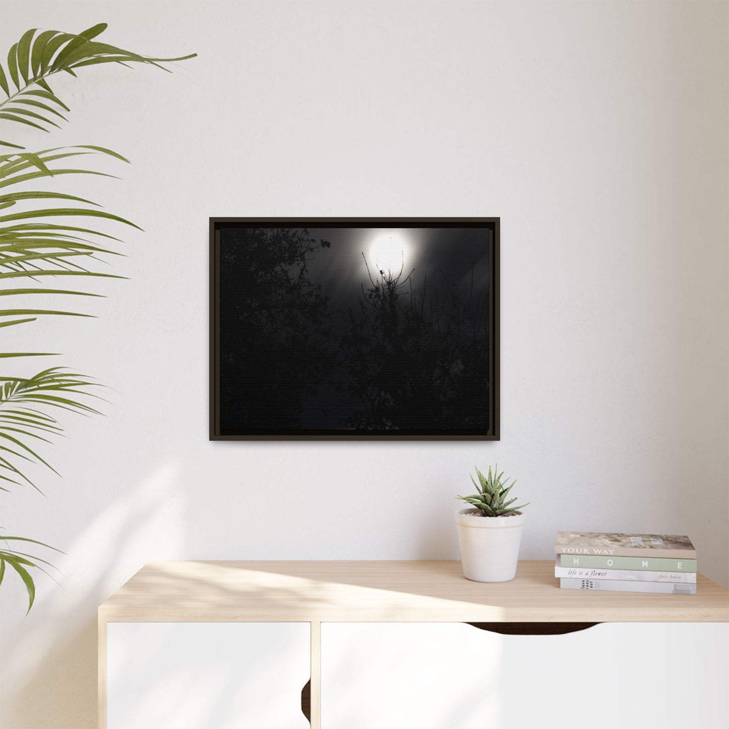 A Dance of Shadows Beneath the Moonlight [28] | Framed Canvas