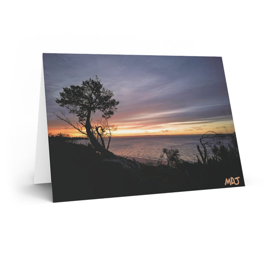 A Tranquil Evening: The Sunset Over Cowes - Greeting Card