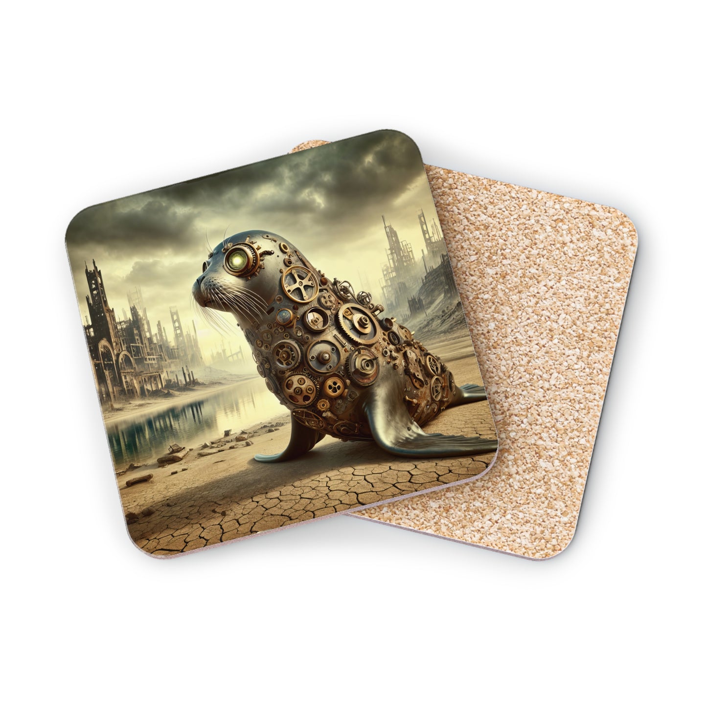 Steampunk Seal 10 - Coasters