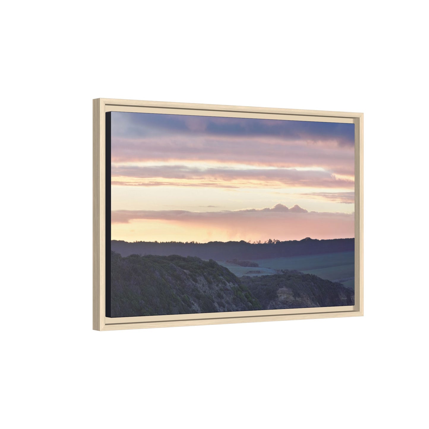 Lever de soleil hivernal sur la péninsule de Mornington [6239] | Toile encadrée