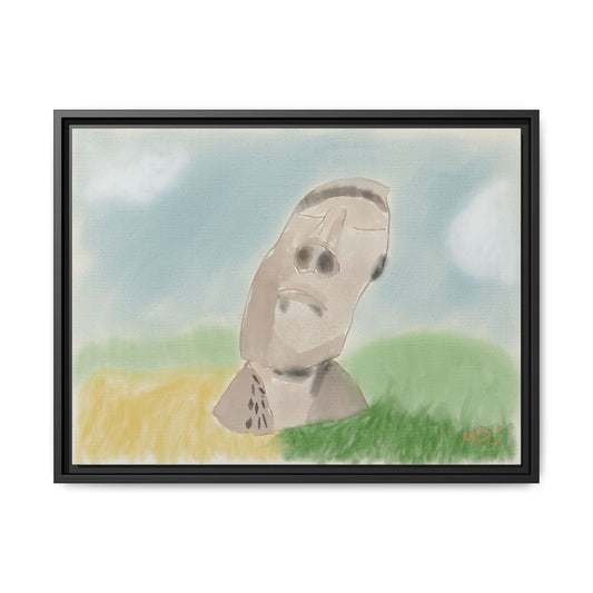 Moai Serenity | The Framed Canvas Deployment