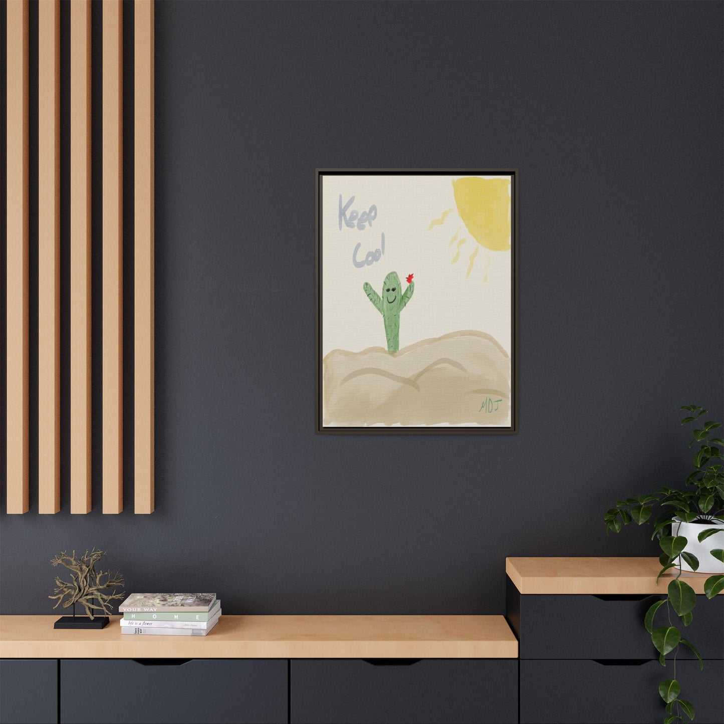 Keep Cool - Framed Canvas Print