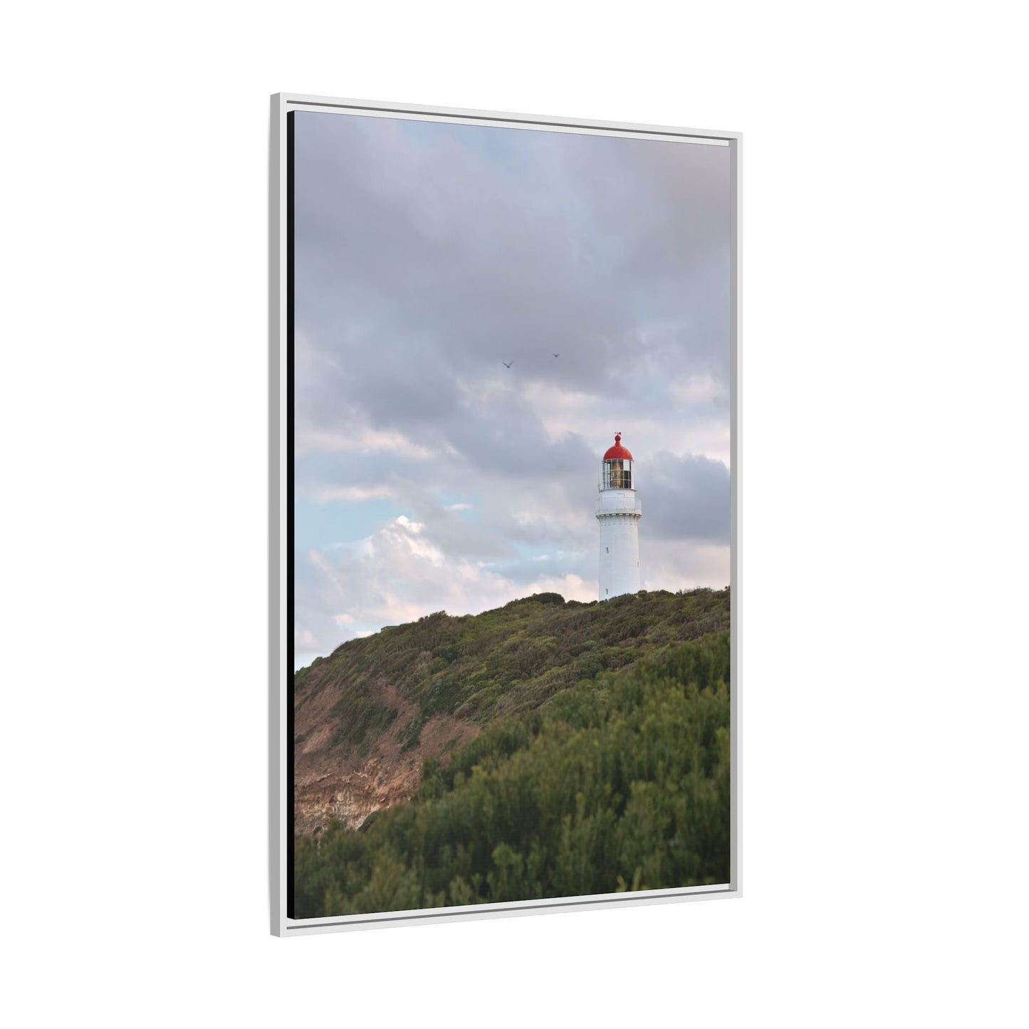 Cape Schank Lighthouse in Winter Light 6286 - Thick Matte Canvas Print, Framed