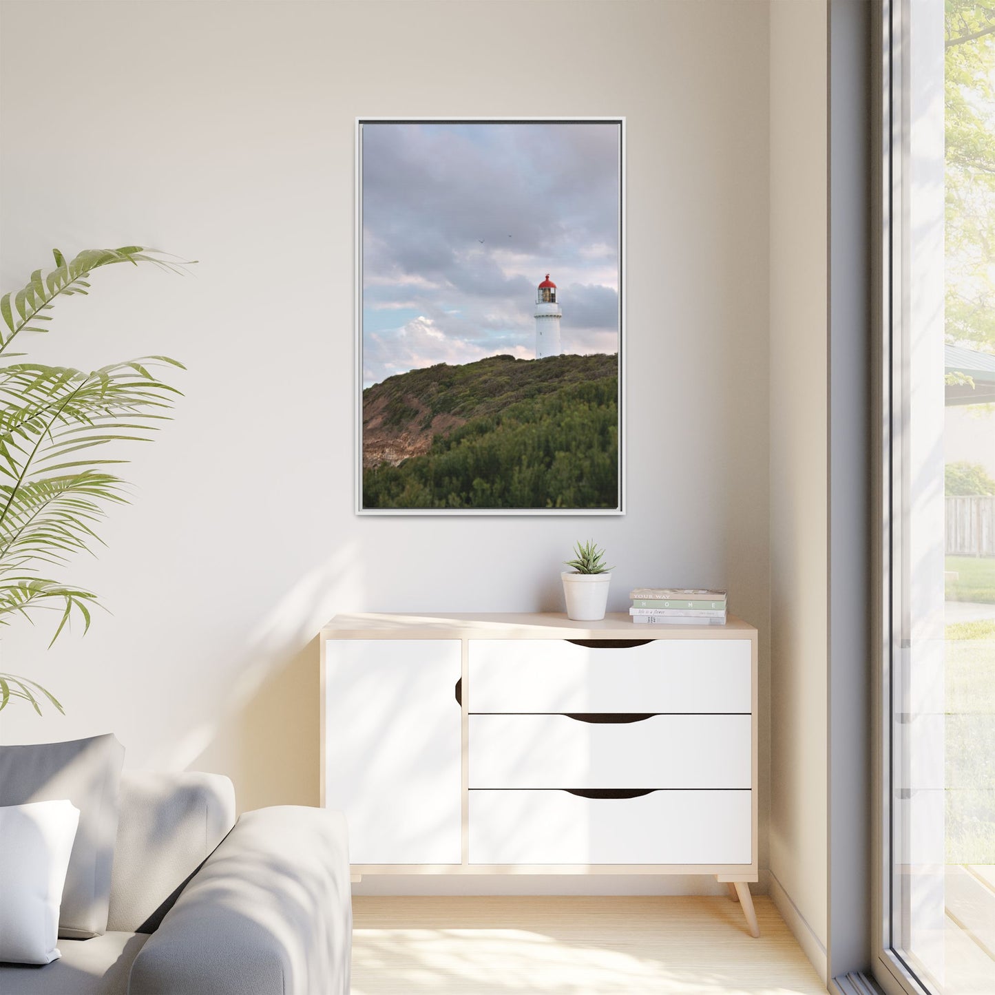 Cape Schank Lighthouse in Winter Light [6286] | Framed Canvas