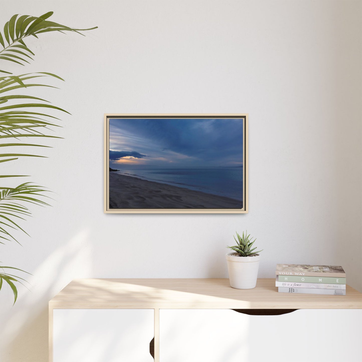Winter Dawn at Waterloo Beach [6707] | Framed Canvas