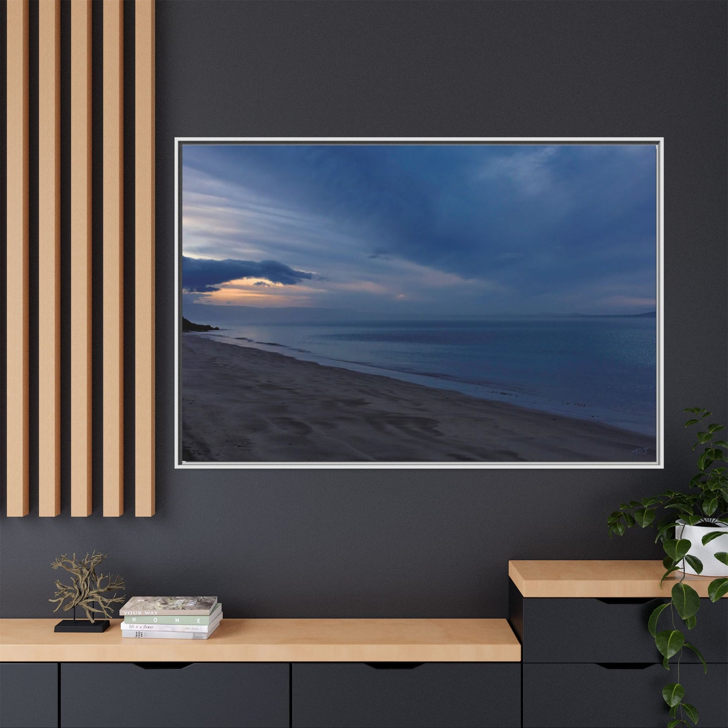 Winter Dawn at Waterloo Beach [6707] | Framed Canvas