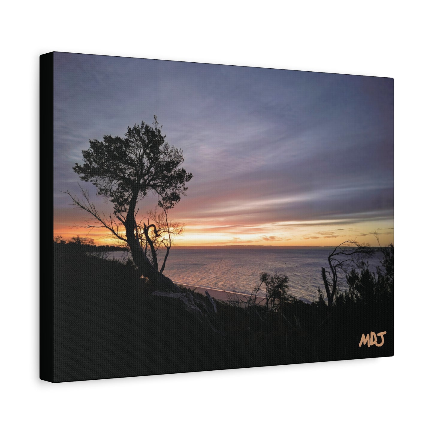 A Tranquil Evening: The Sunset Over Cowes - Canvas Print