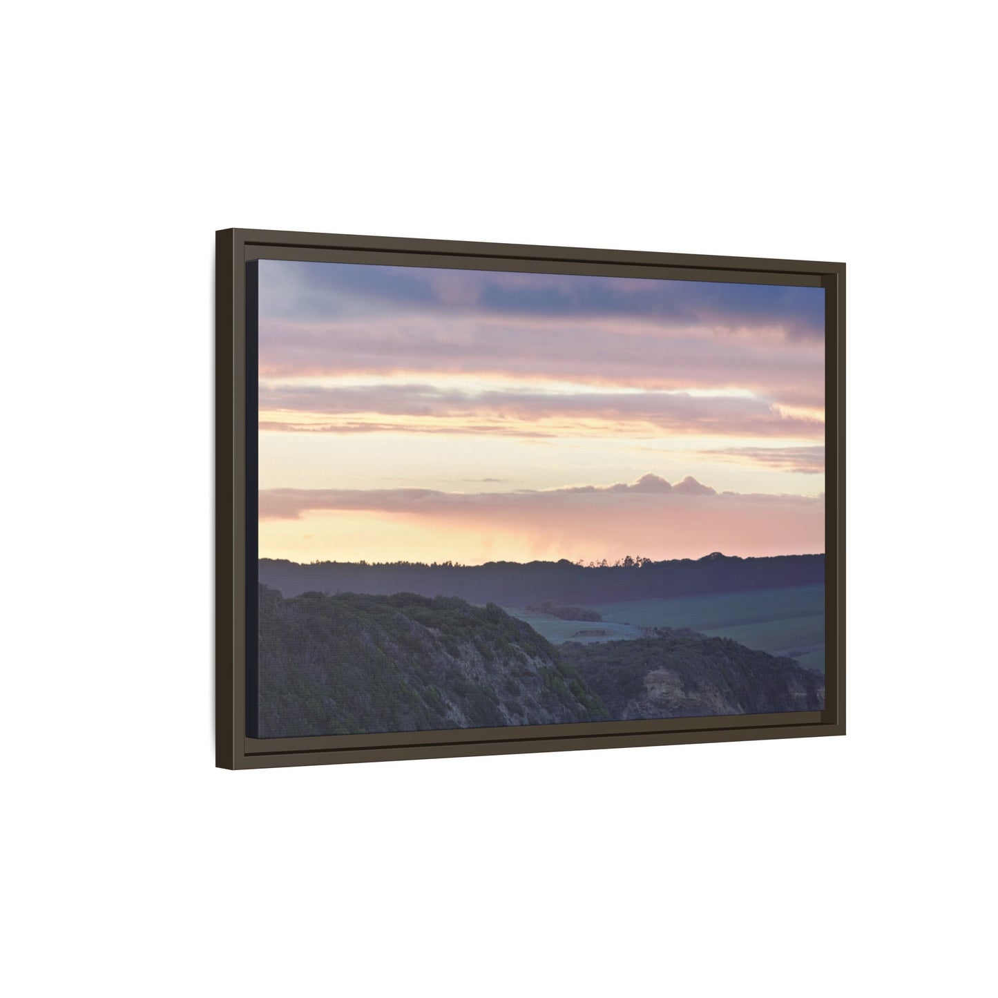 Lever de soleil hivernal sur la péninsule de Mornington [6239] | Toile encadrée