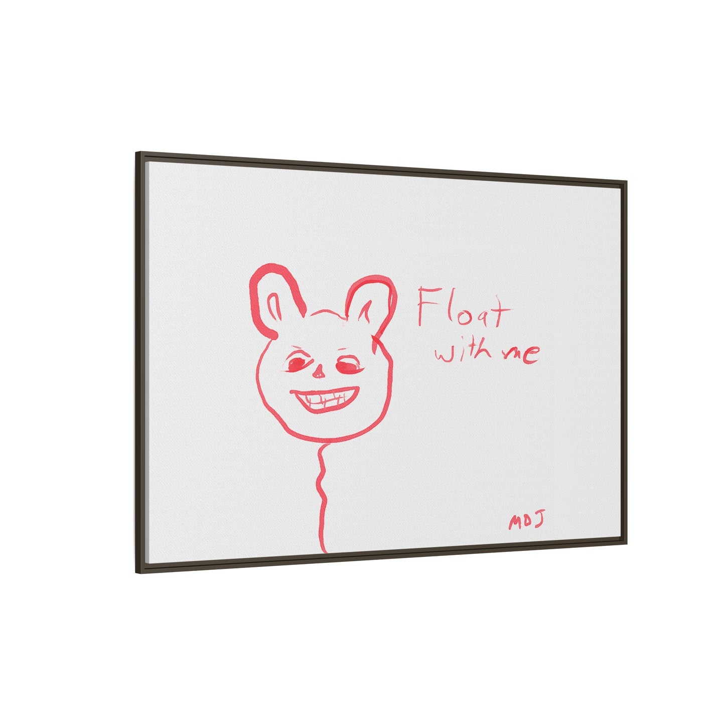 Float with Me - Framed Canvas Print