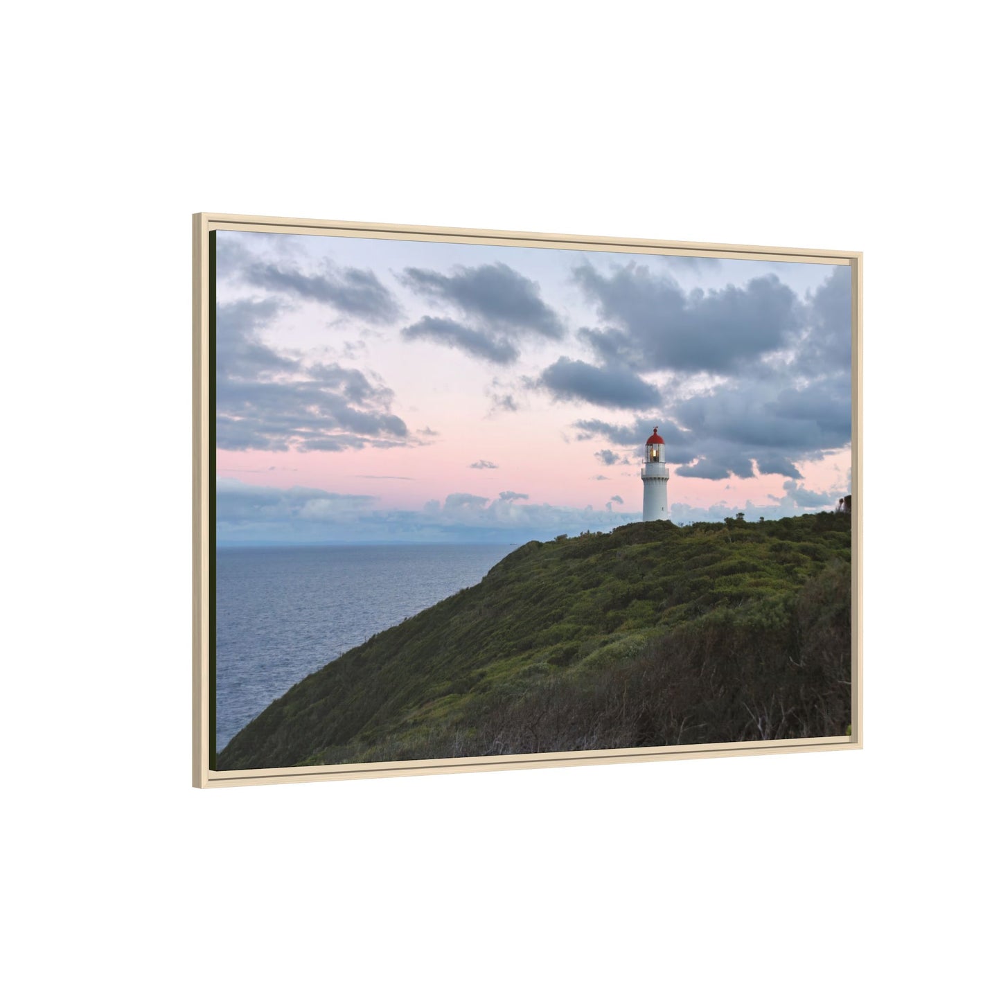 Cape Schank Lighthouse at Sunrise in Winter [6228] | Framed Canvas