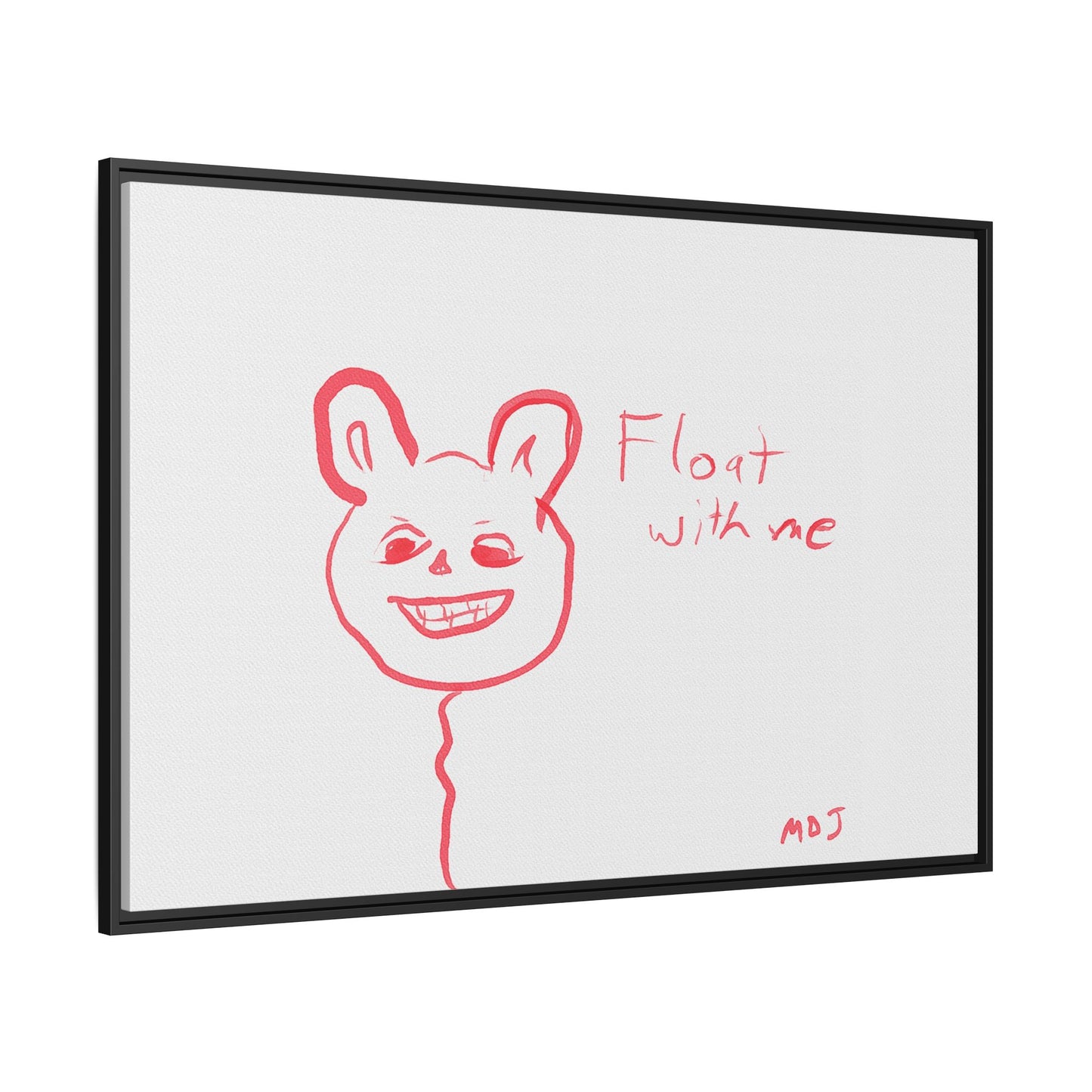 Float with Me - Framed Canvas Print