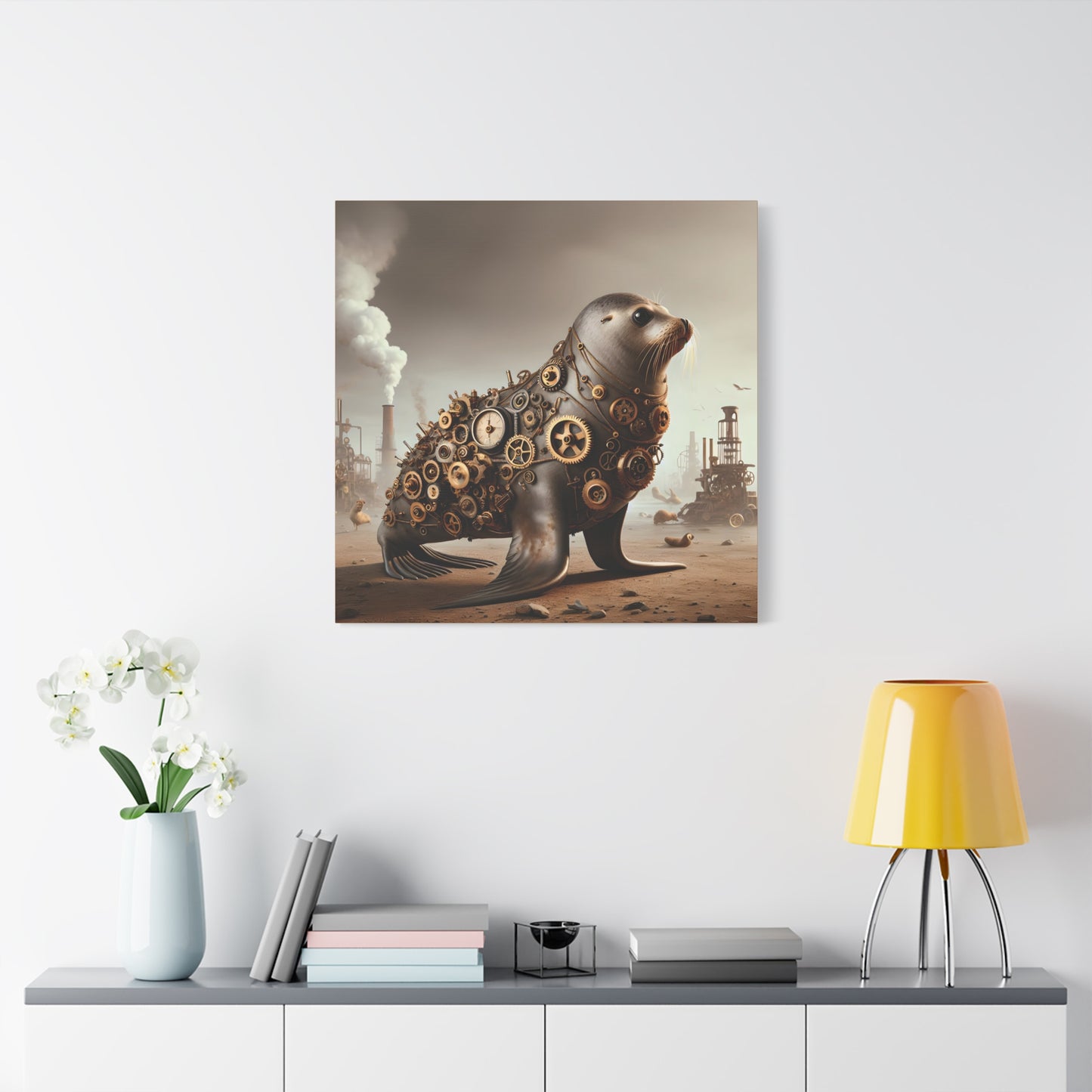 Steampunk Seal 7 - Wall Art