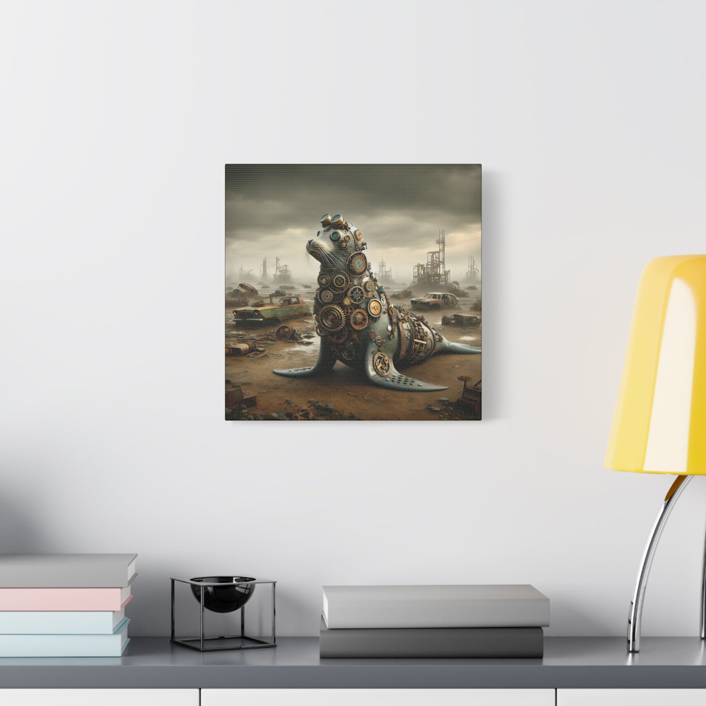 Steampunk Seal 8 - Thick Matte Canvas Print