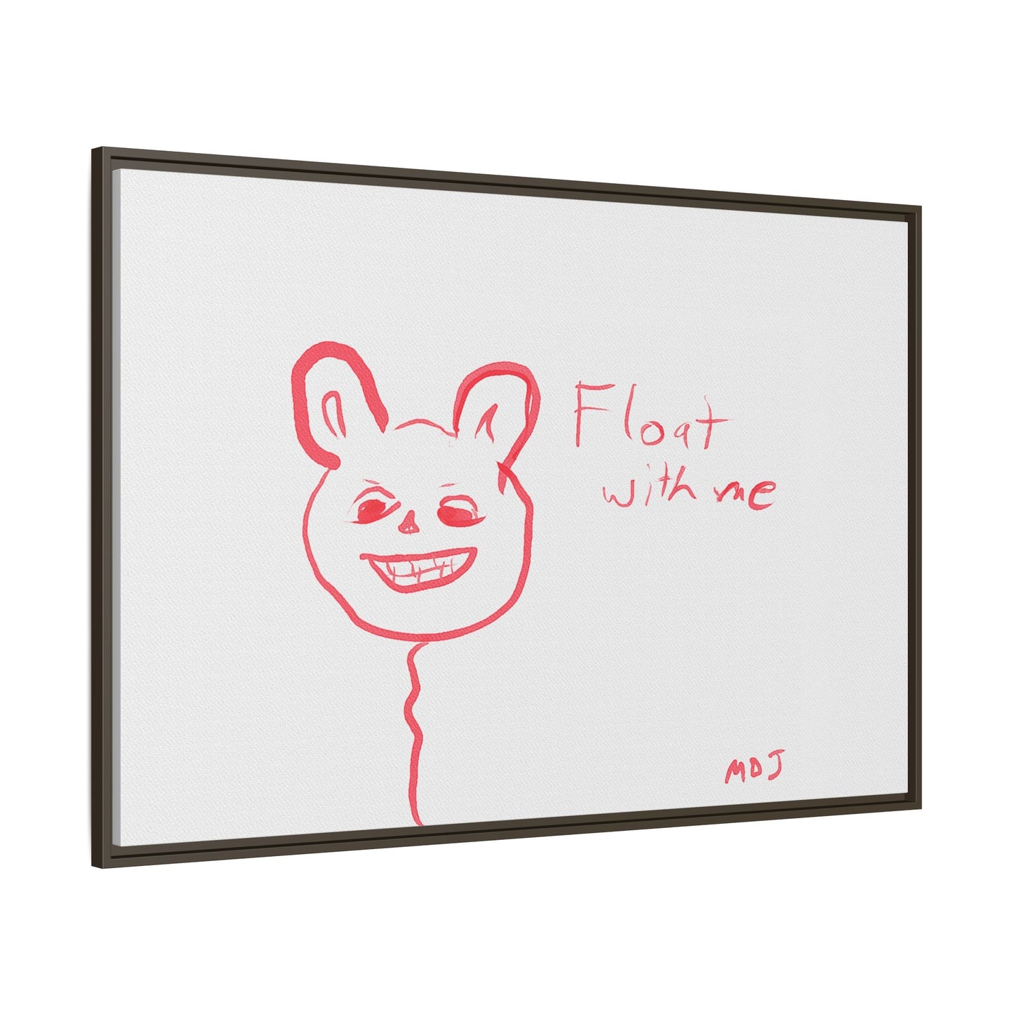 Float with Me - Framed Canvas Print