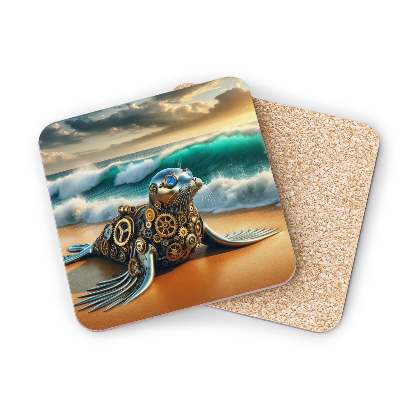 Steampunk Seal 9 - Coasters