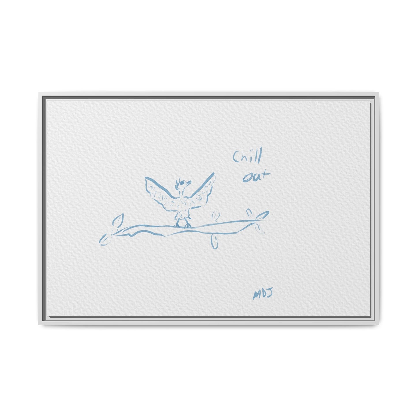 Chill Out Bird | The Framed Canvas Deployment