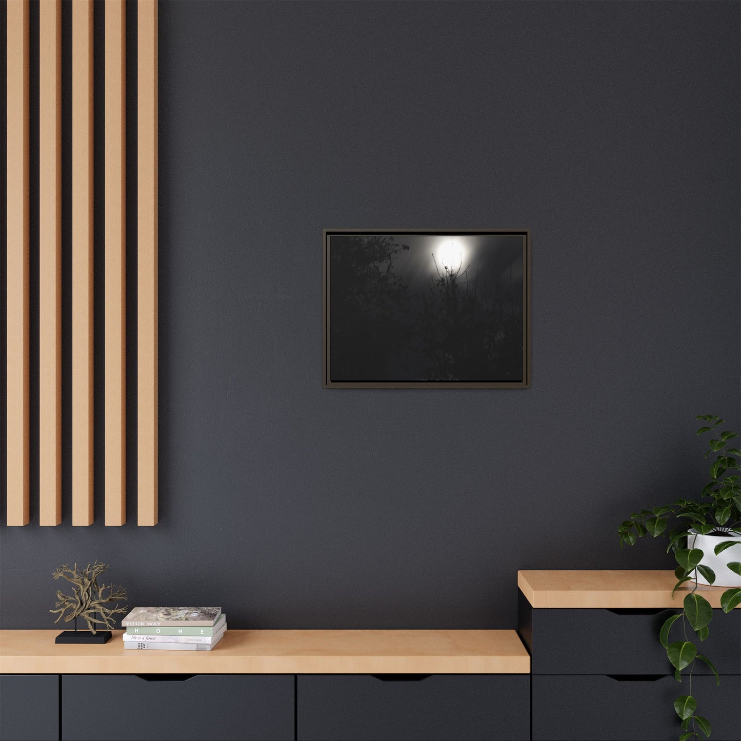 A Dance of Shadows Beneath the Moonlight [28] | Framed Canvas