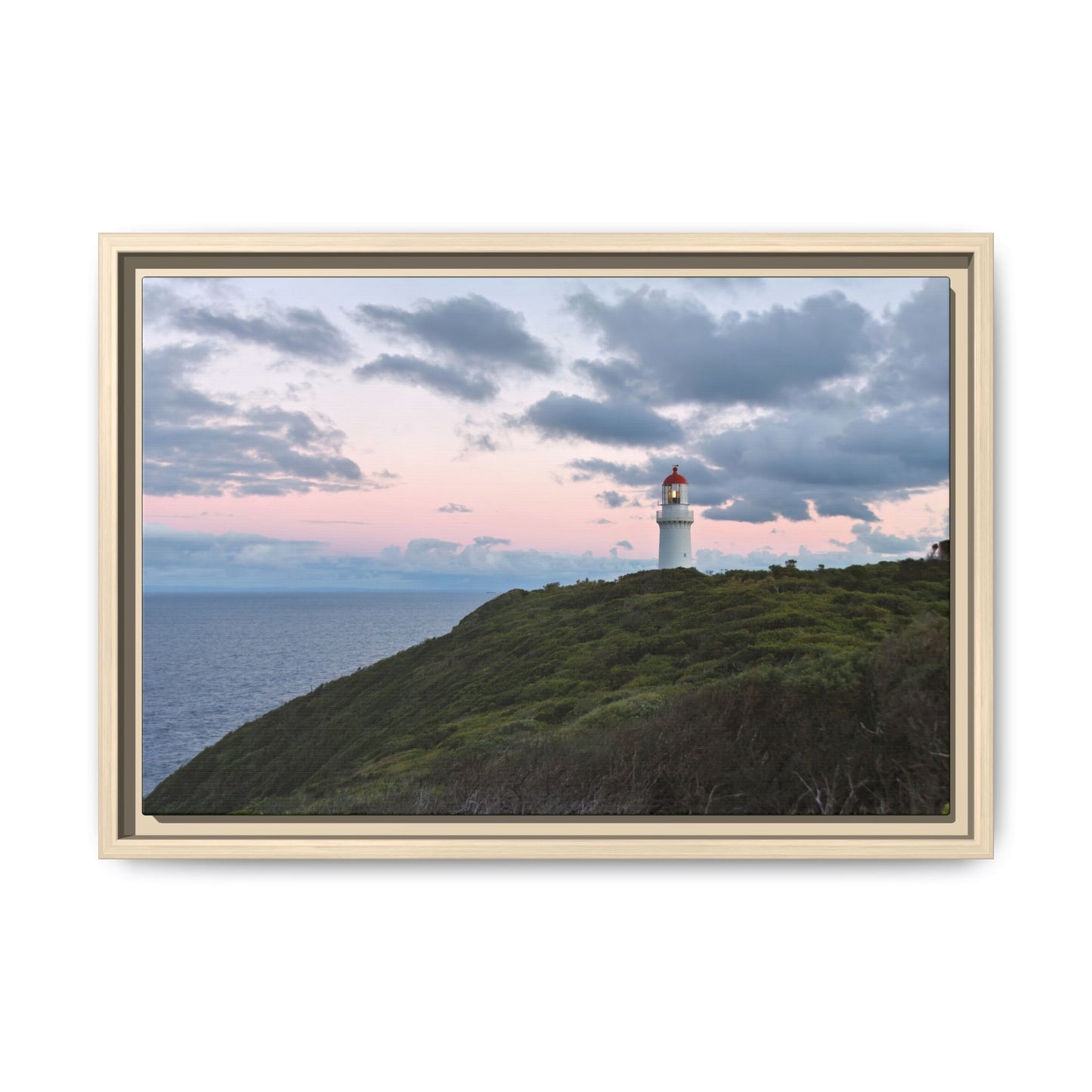 Cape Schank Lighthouse at Sunrise in Winter [6228] | Framed Canvas