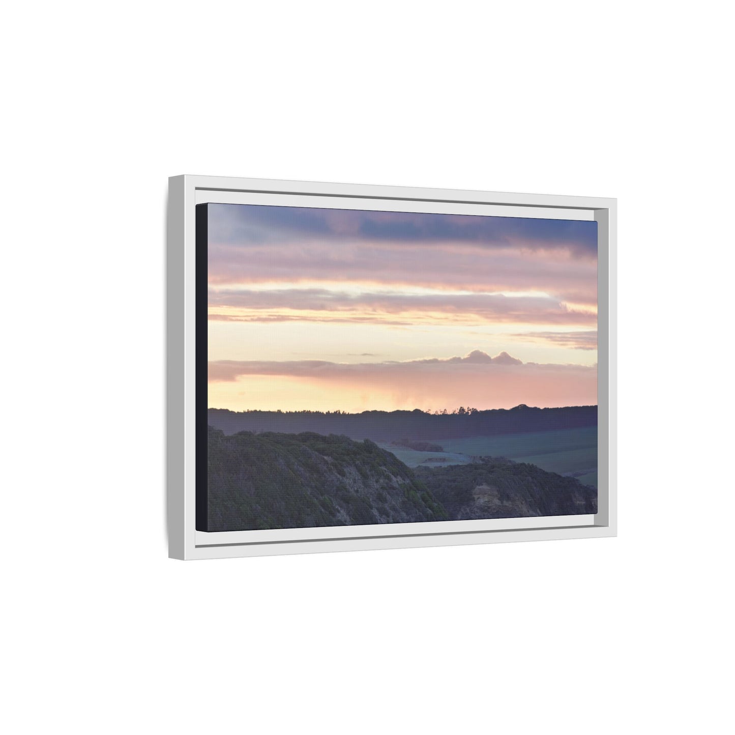 Lever de soleil hivernal sur la péninsule de Mornington [6239] | Toile encadrée