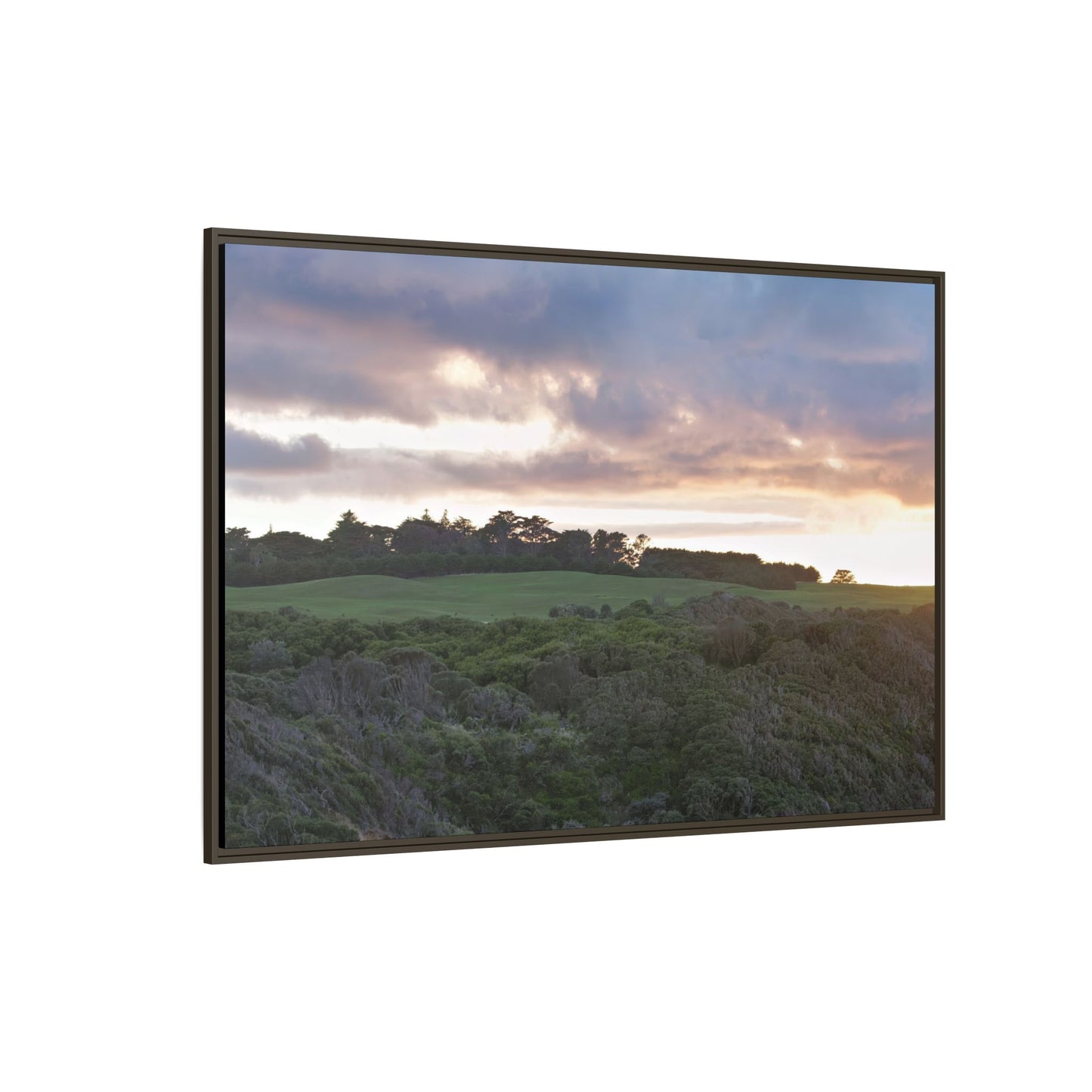 Winter Sunrise on the Mornington Peninsula 6268 - Thick Matte Canvas Print, Framed