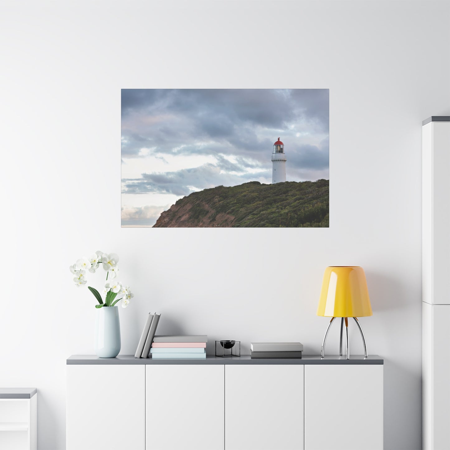 Cape Schank Lighthouse on a Winter Morning 6287 - Thick Matte Canvas Print