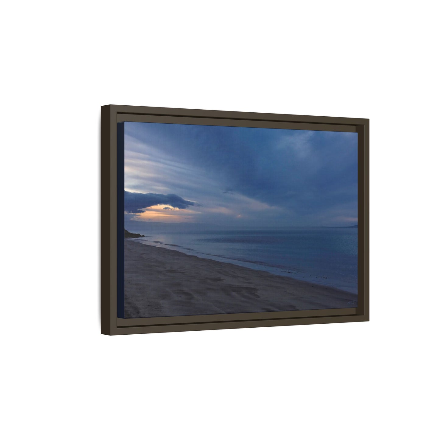 Winter Dawn at Waterloo Beach [6707] | Framed Canvas