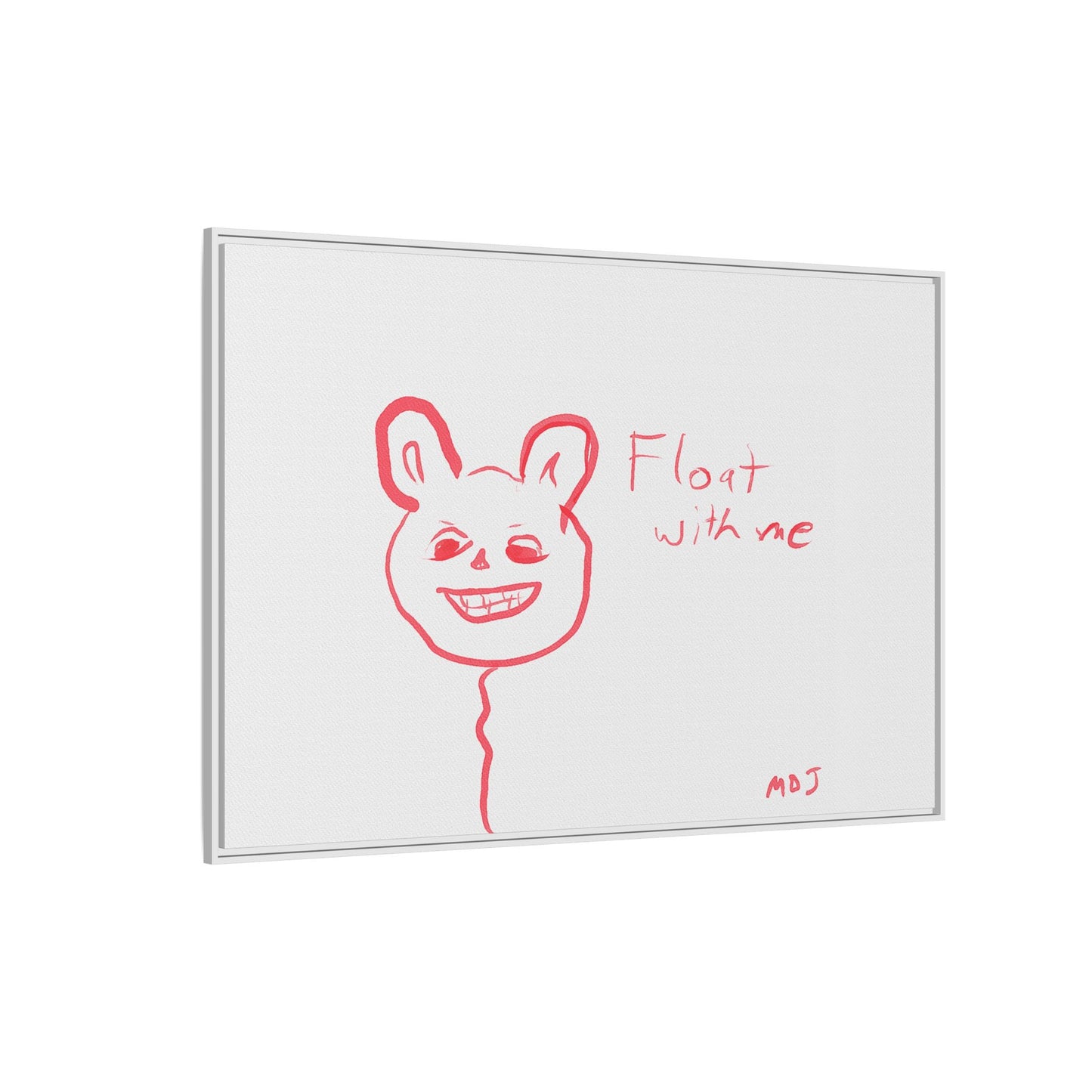 Float with Me - Framed Canvas Print
