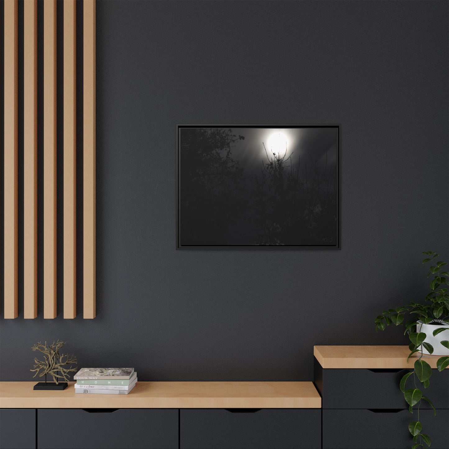 A Dance of Shadows Beneath the Moonlight [28] | Framed Canvas