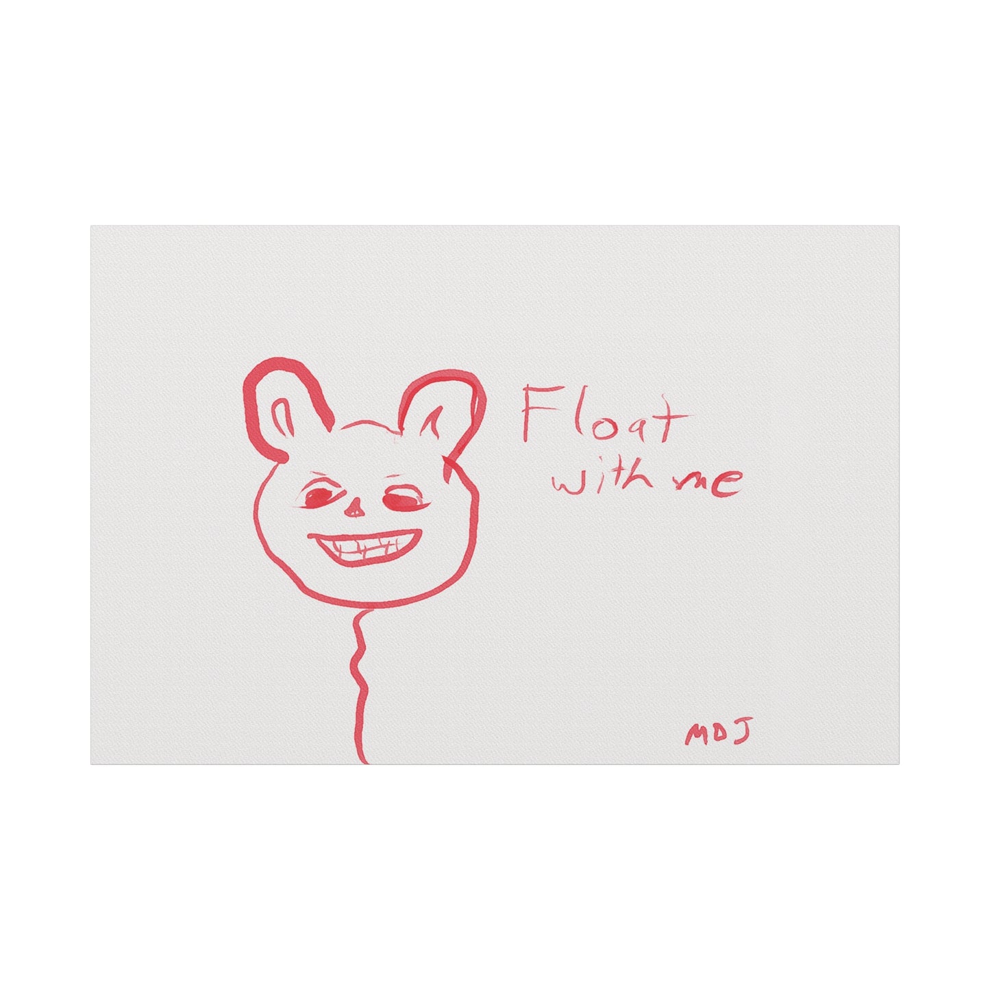Flotte avec moi | Toile tendue