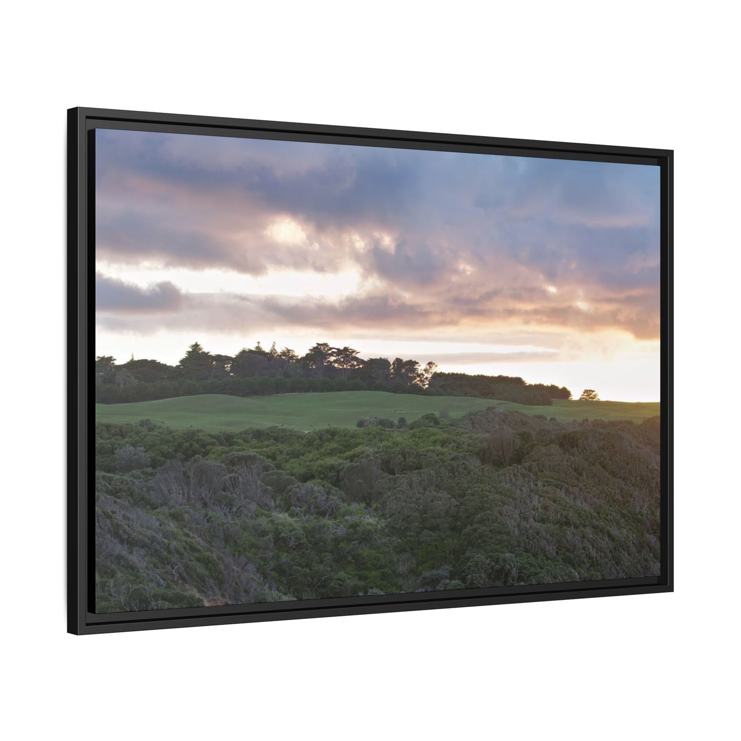 Winter Sunrise on the Mornington Peninsula 6268 - Thick Matte Canvas Print, Framed