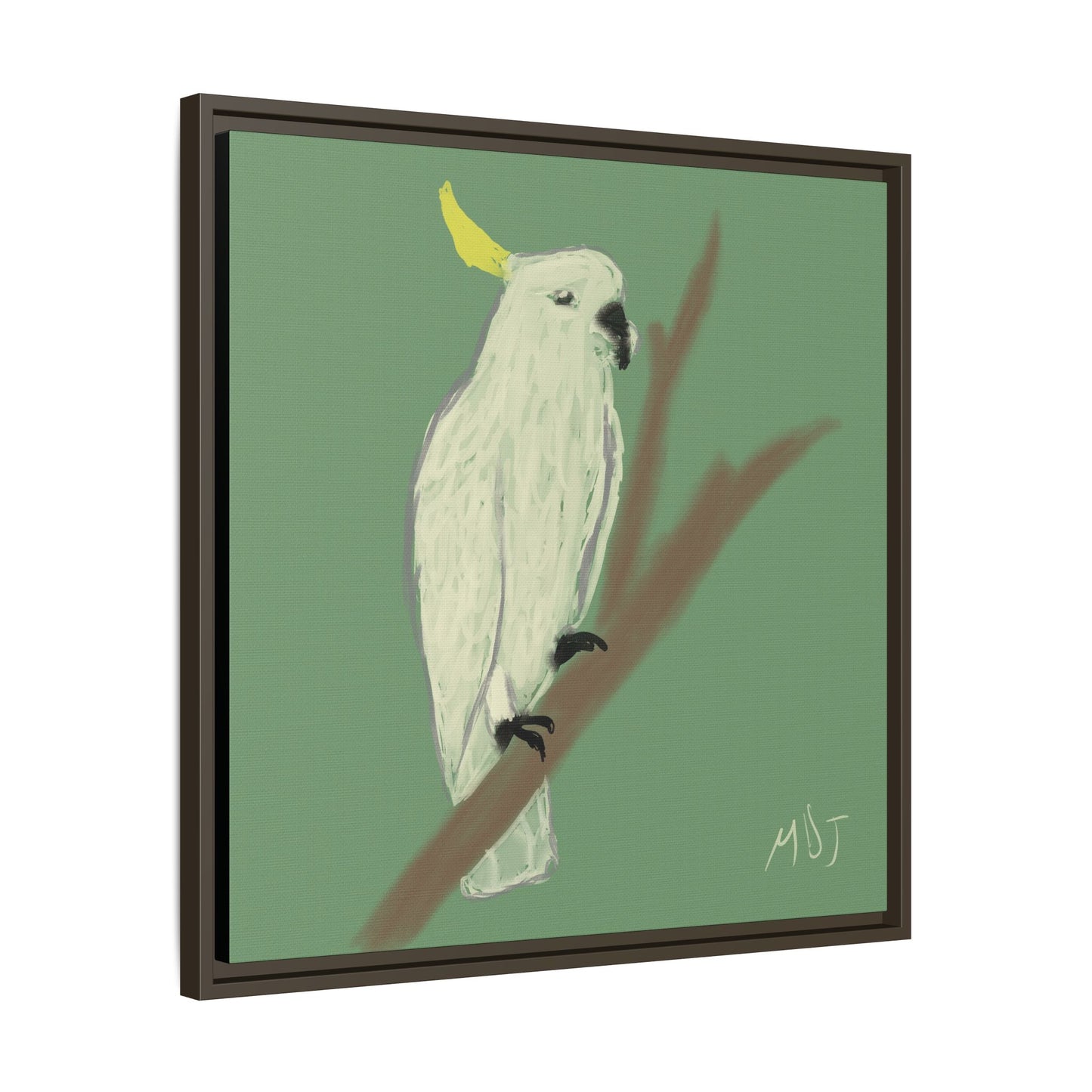 Cockatoo Charm - Framed Canvas Print