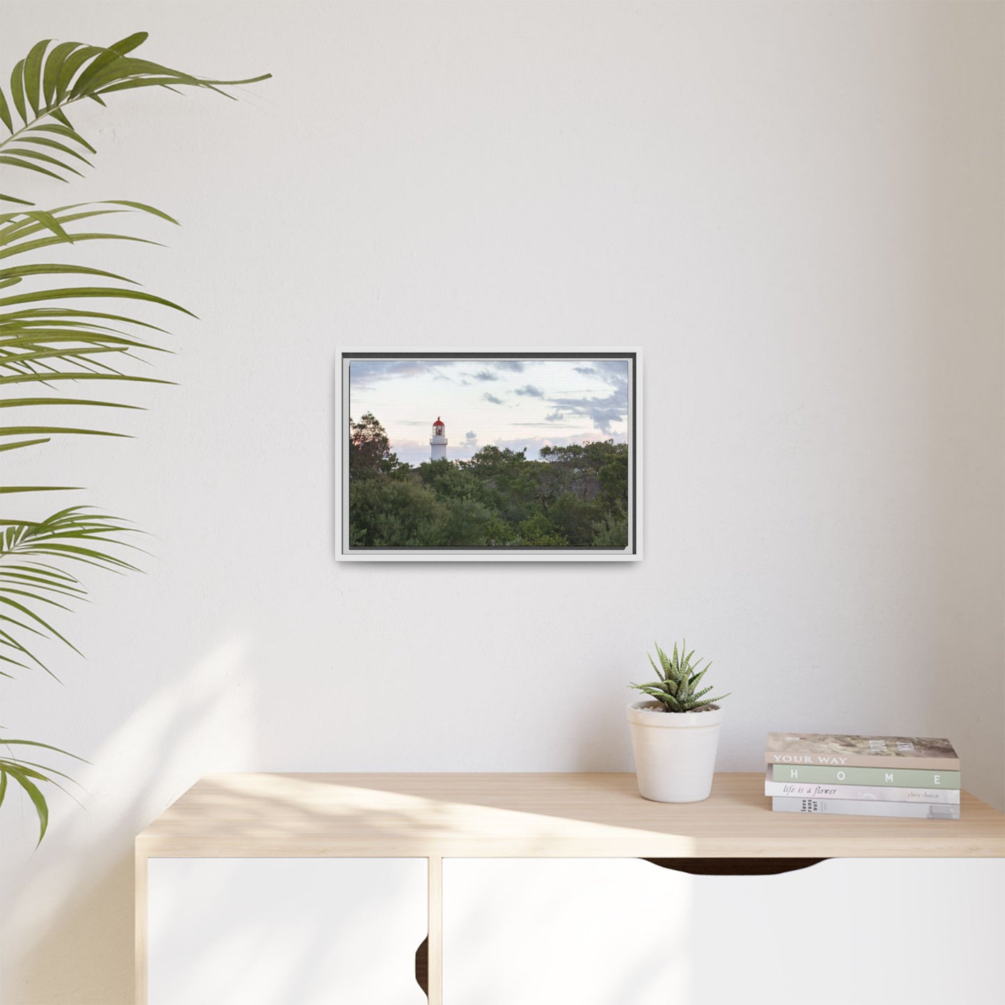 Cape Schank Lighthouse on a Winter Morning 6279 - Framed Canvas Print