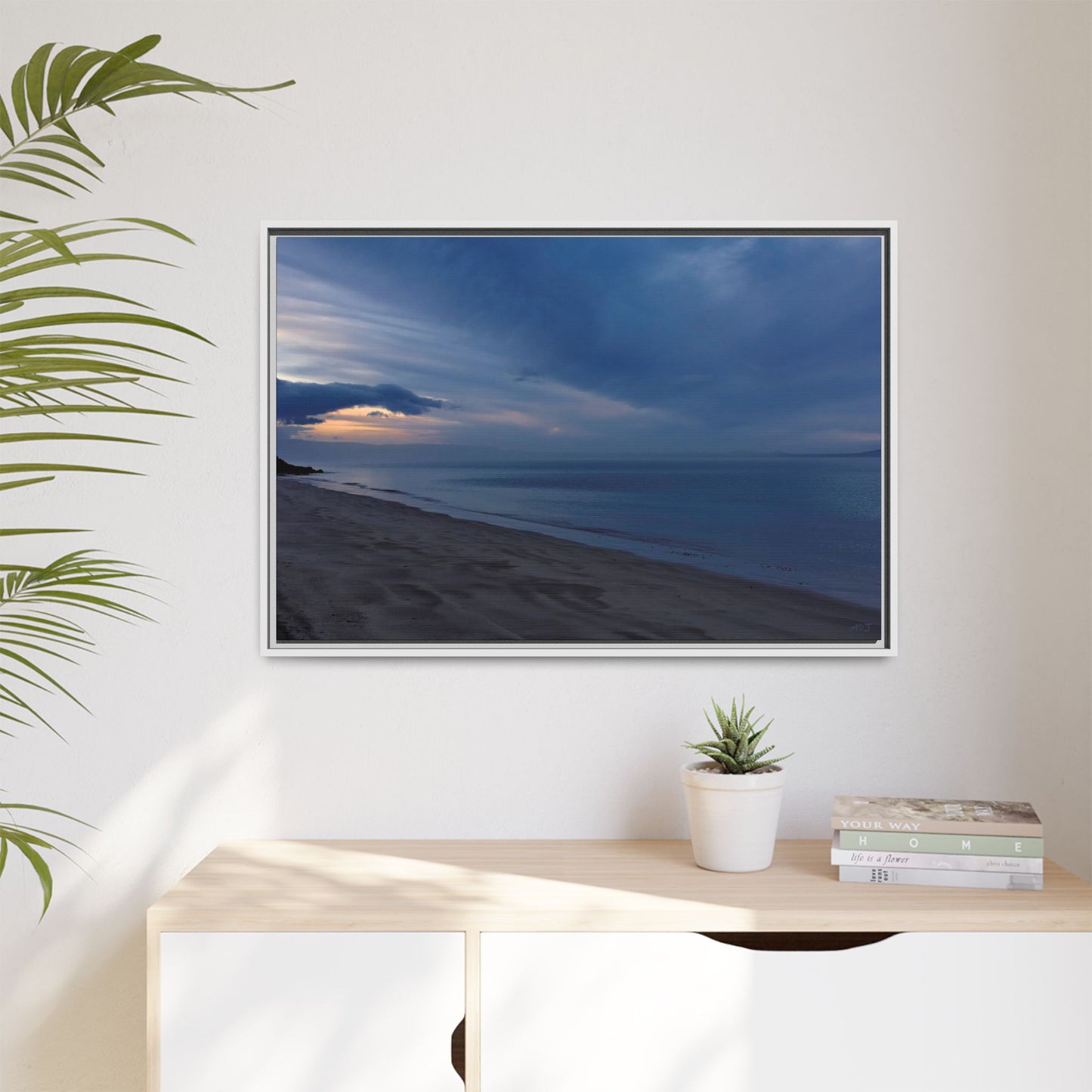Winter Dawn at Waterloo Beach [6707] | Framed Canvas