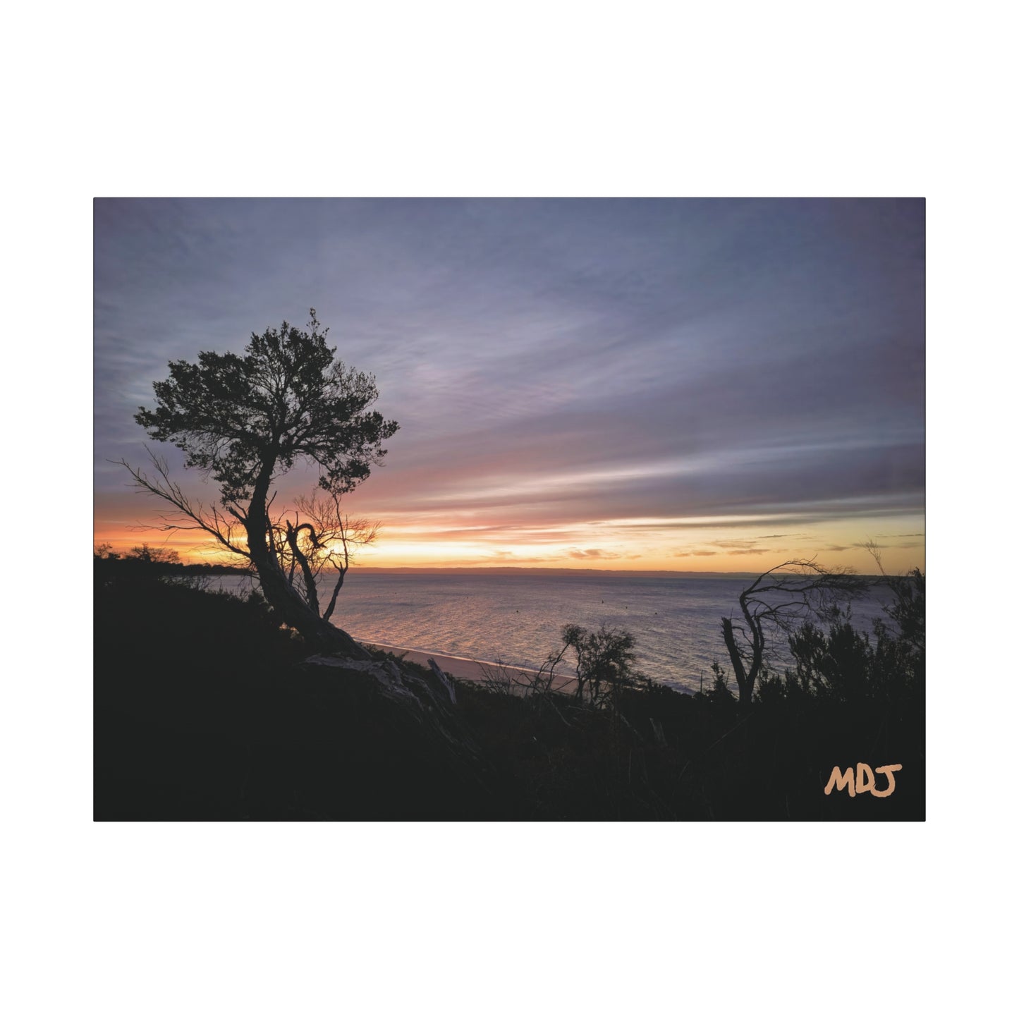 A Tranquil Evening: The Sunset Over Cowes | Stretched Canvas