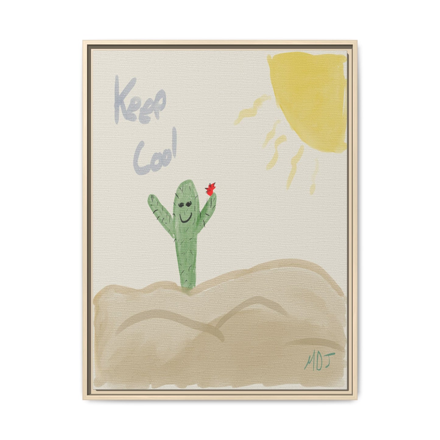 Keep Cool - Framed Canvas Print