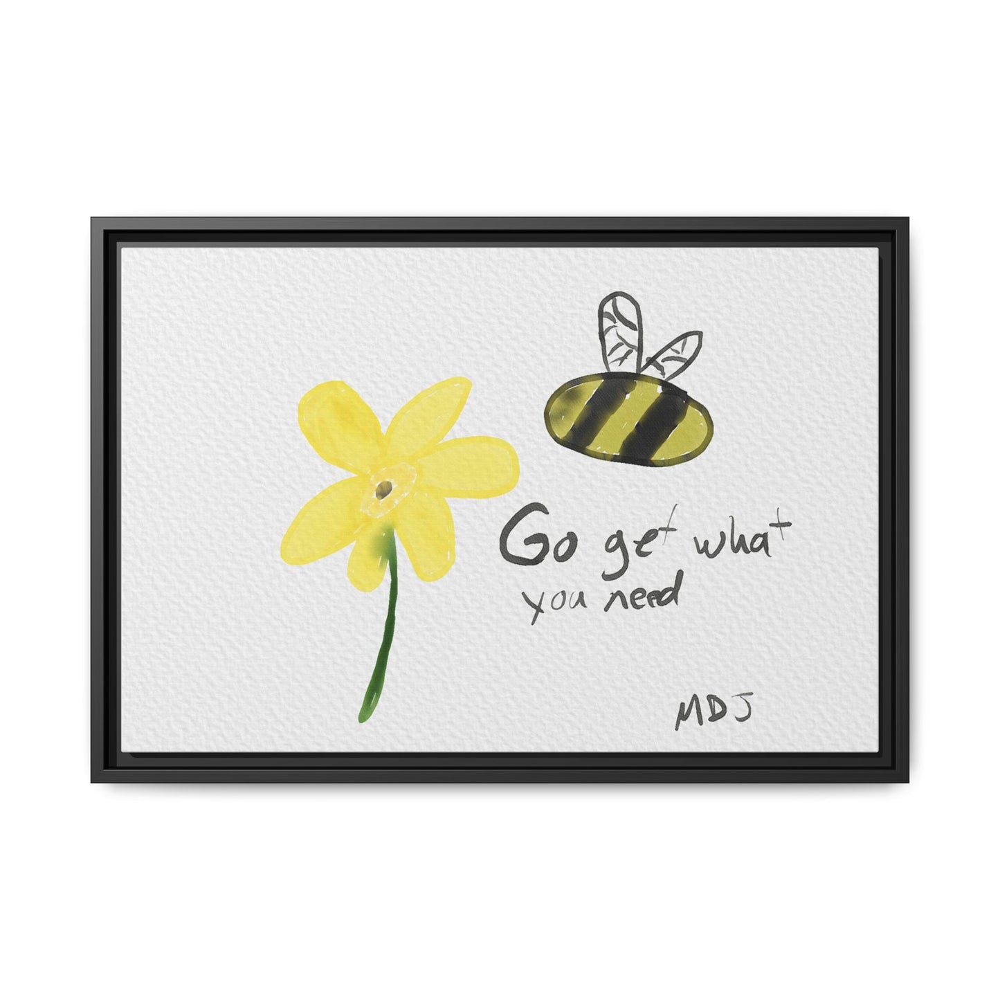 Bumble Flower | The Framed Canvas Deployment