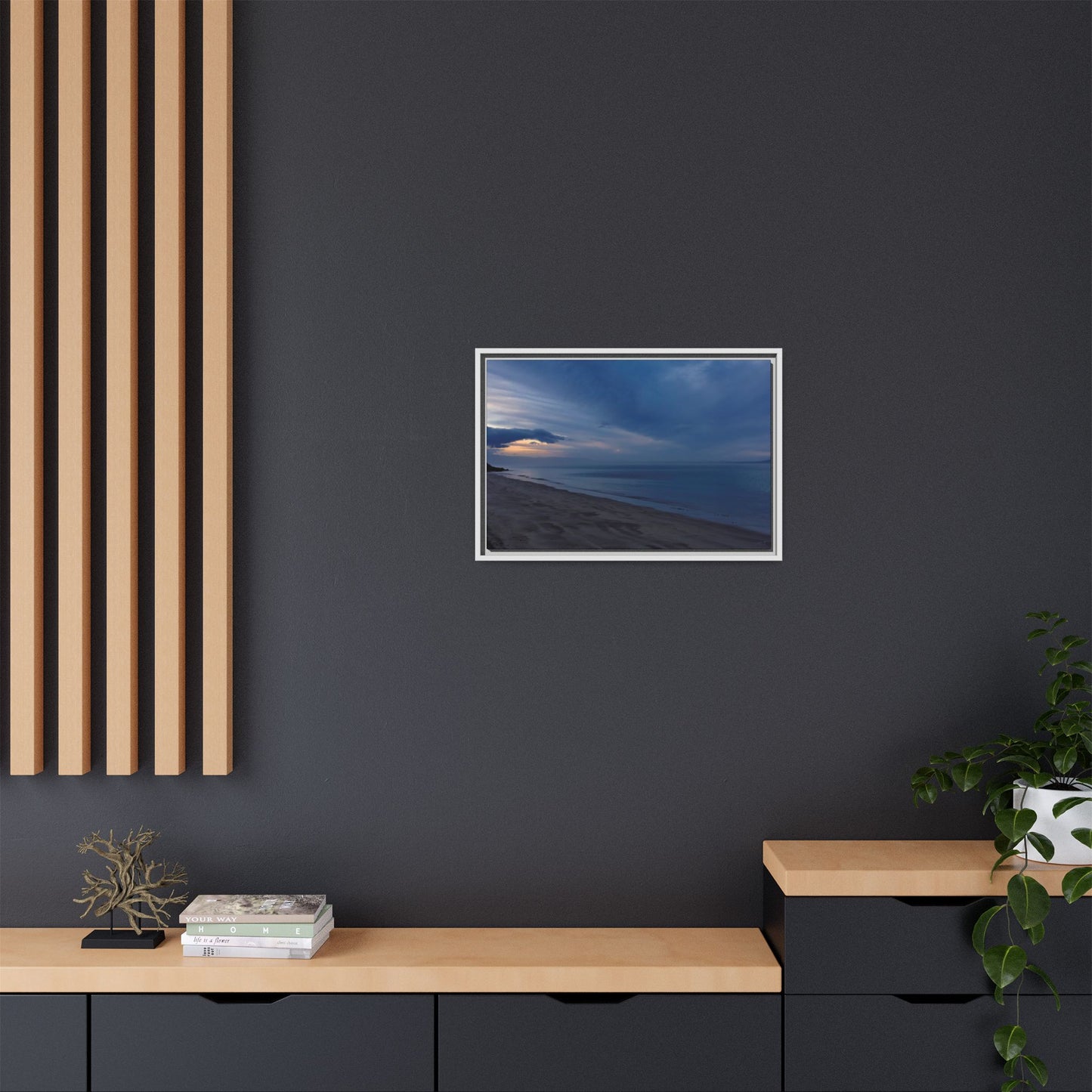 Winter Dawn at Waterloo Beach [6707] | Framed Canvas