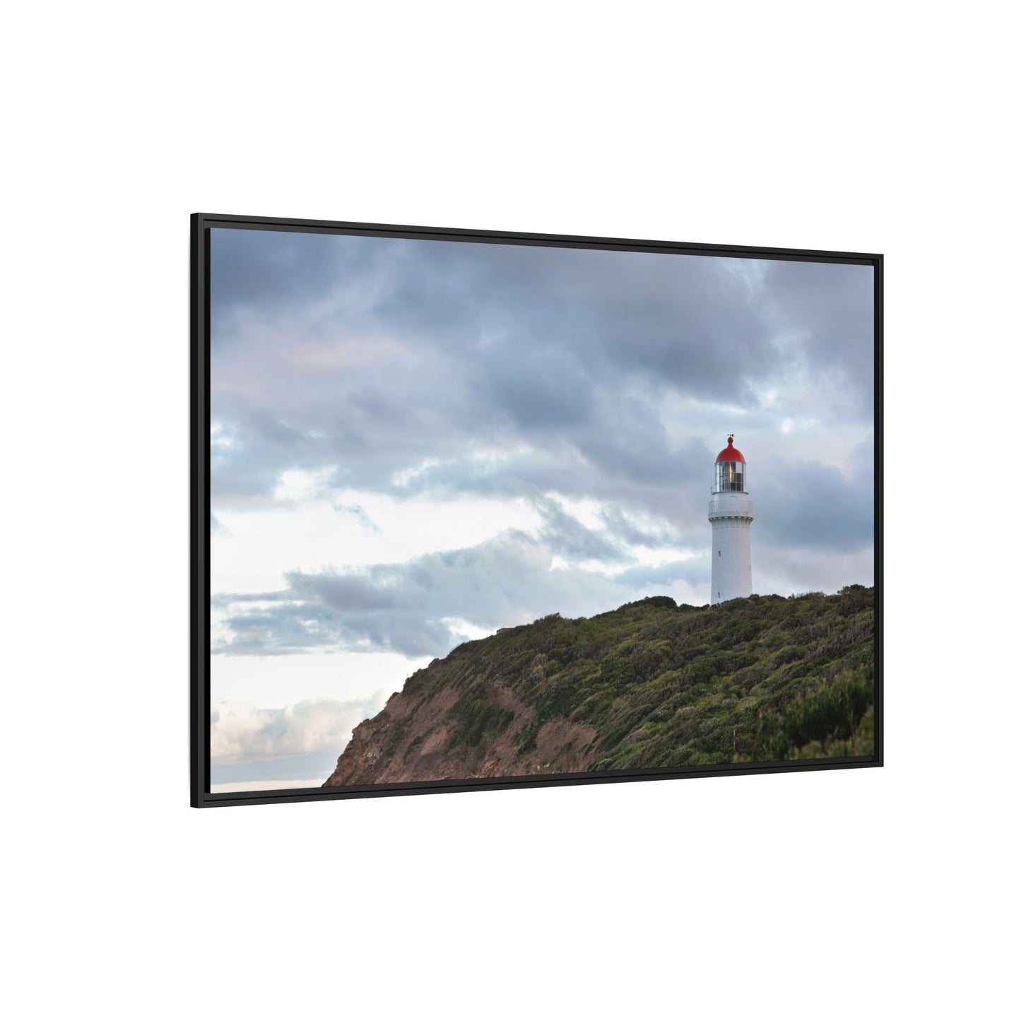 Cape Schank Lighthouse on a Winter Morning 6287 - Framed Canvas Print