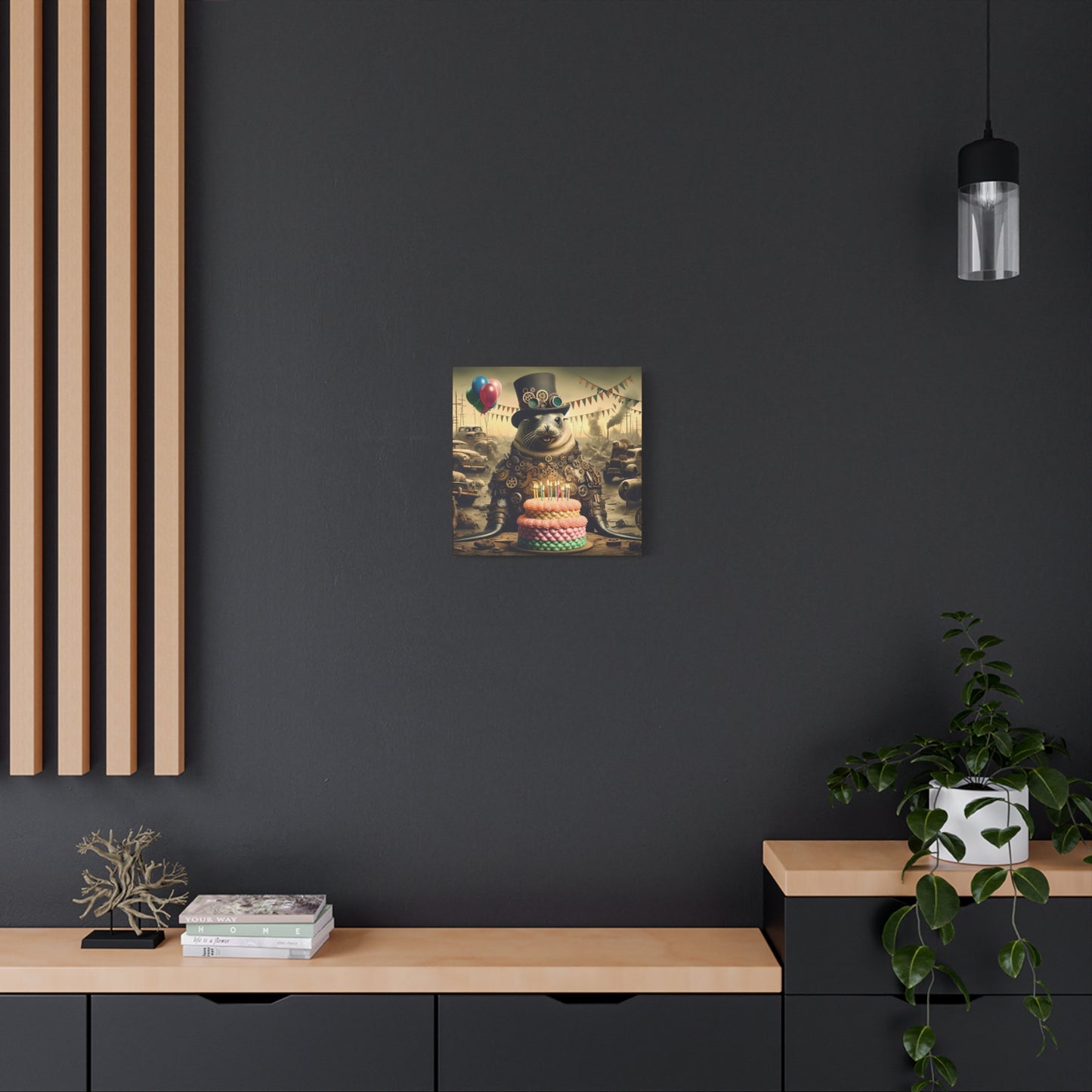 Steampunk Seal 11 - Thick Matte Canvas Print