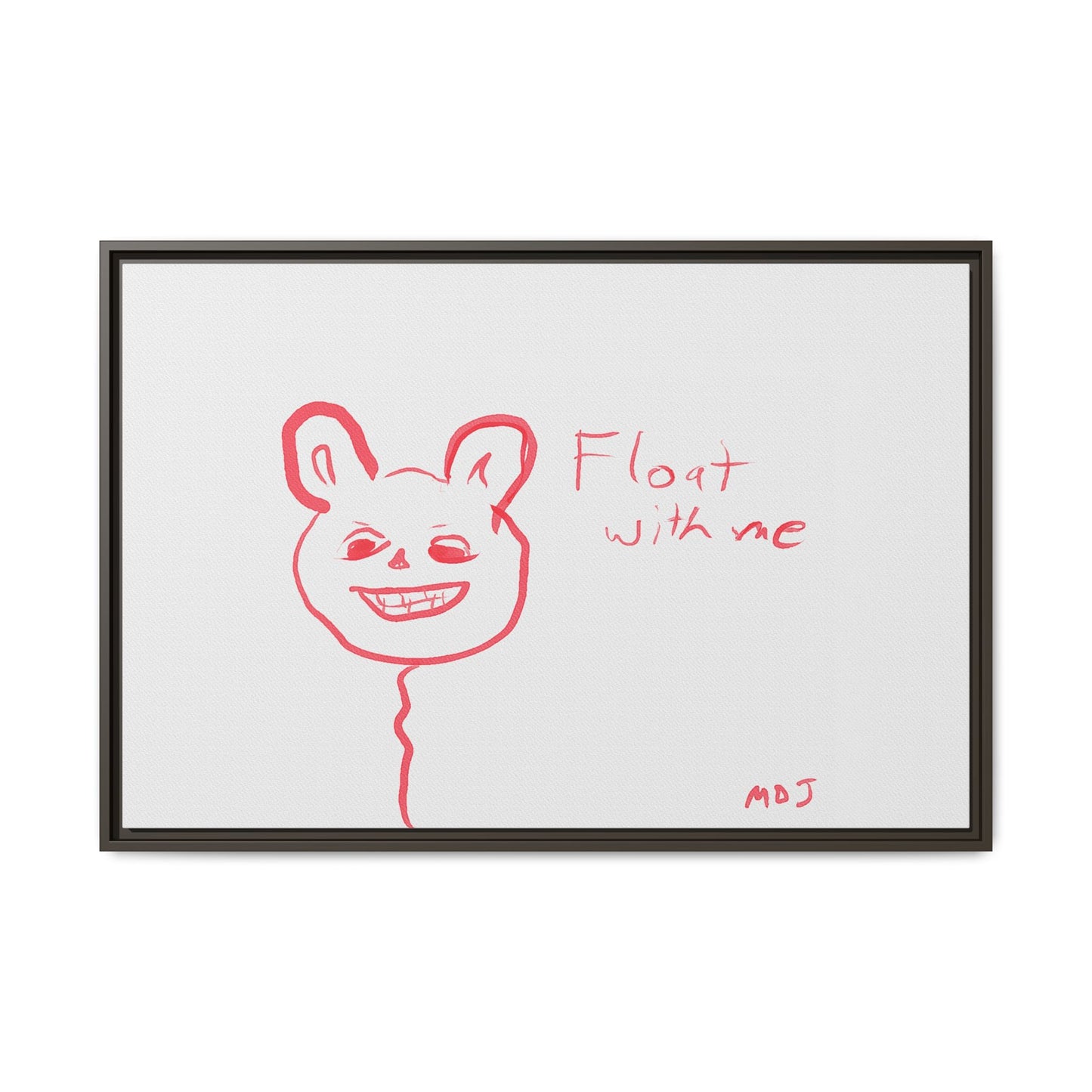 Float with Me - Framed Canvas Print