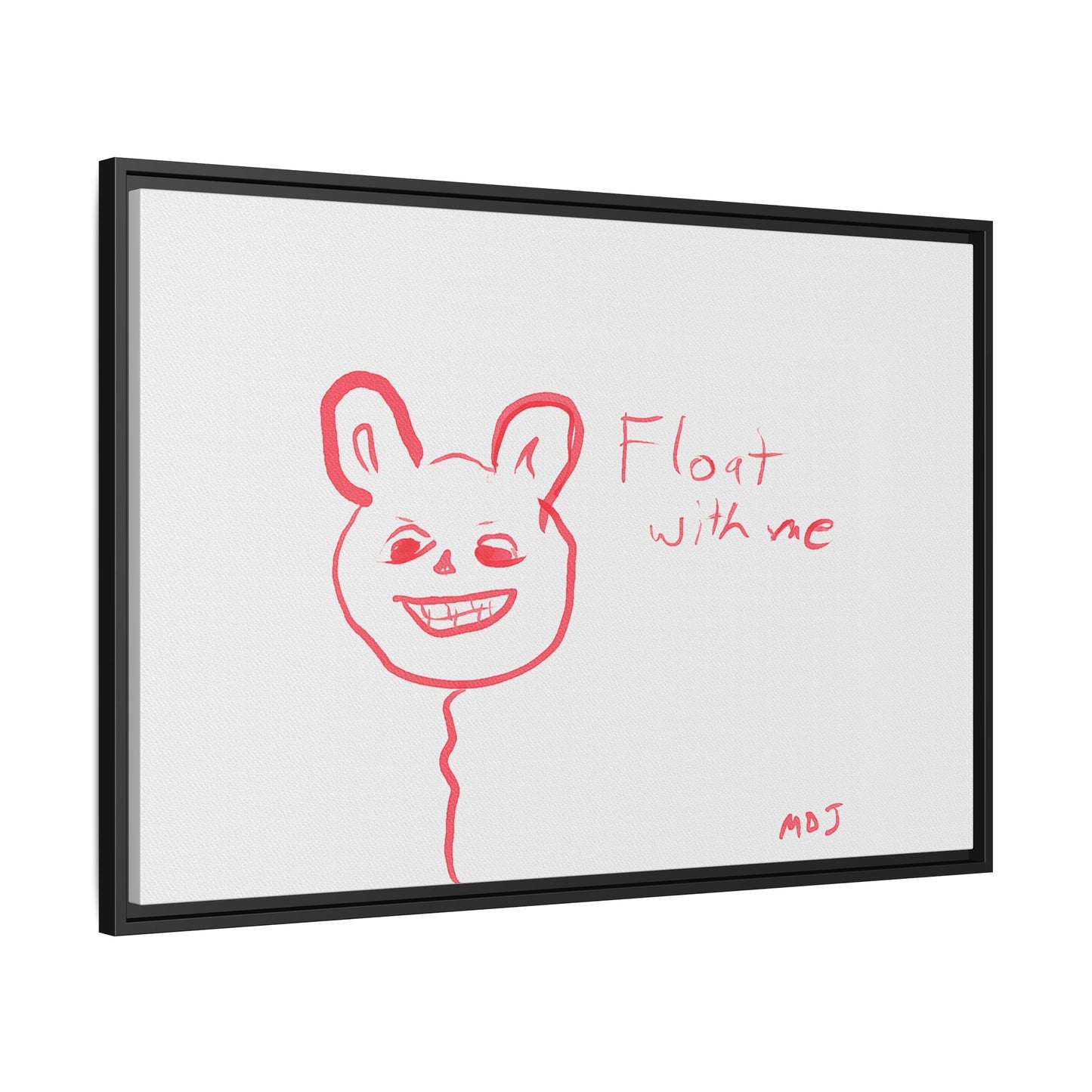 Float with Me - Framed Canvas Print