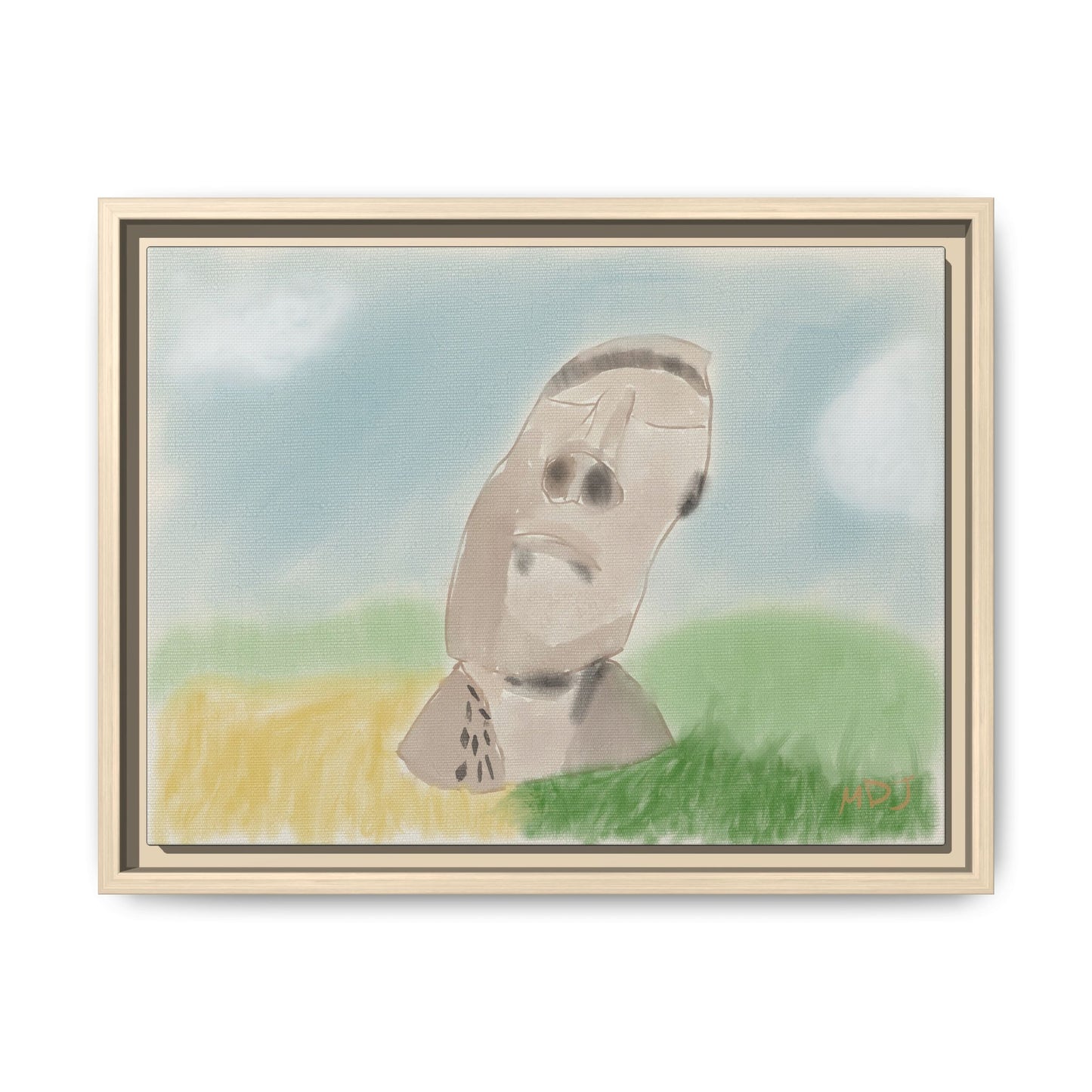 Moai Serenity | The Framed Canvas Deployment