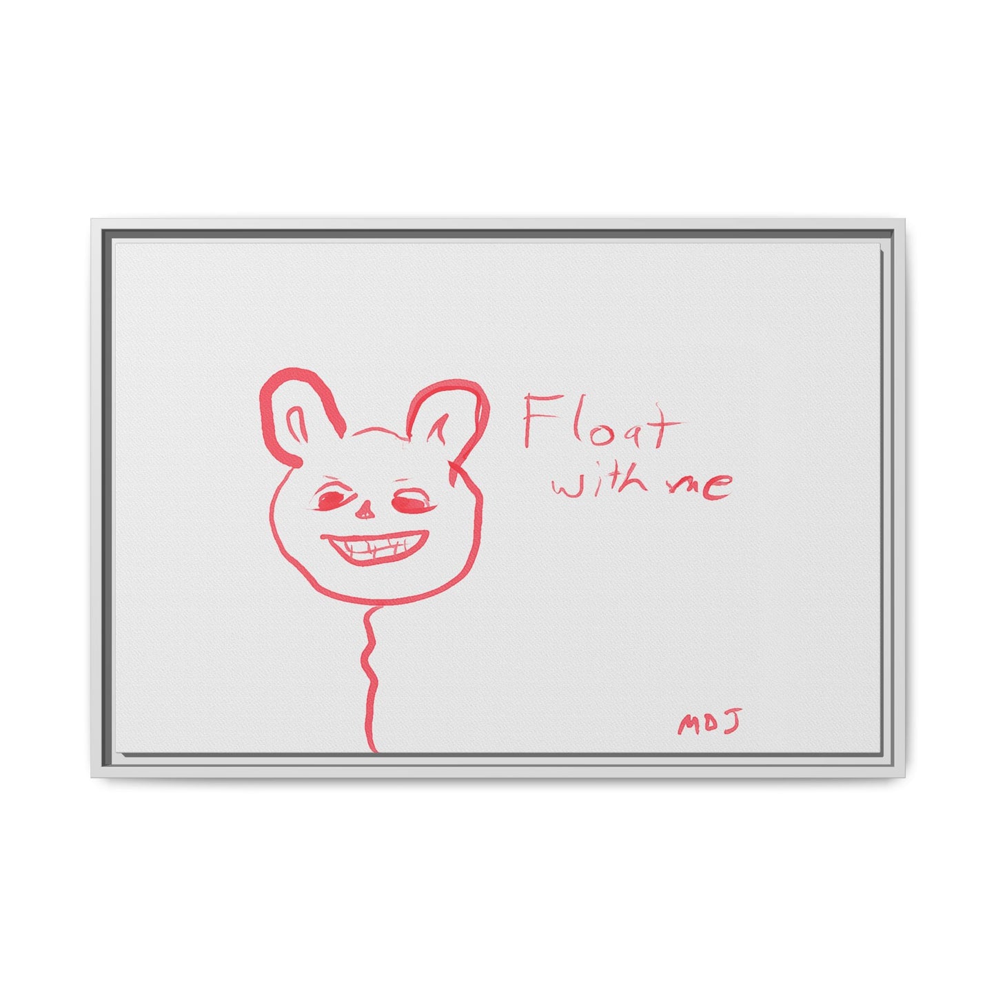 Float with Me - Framed Canvas Print