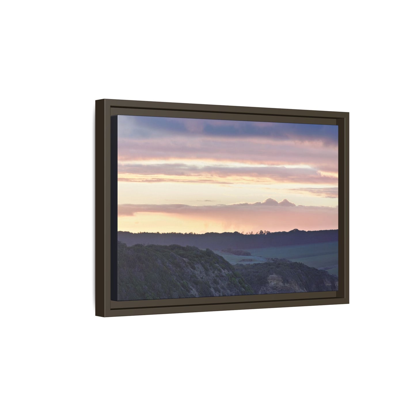 Lever de soleil hivernal sur la péninsule de Mornington [6239] | Toile encadrée