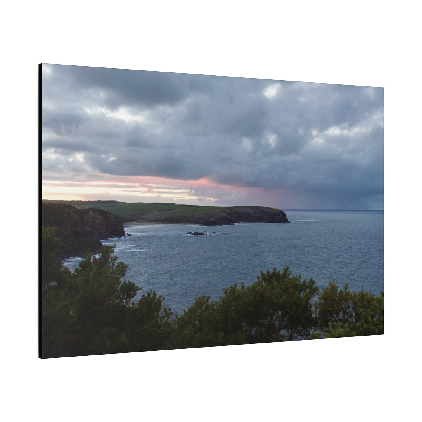 Bushrangers Bay Sunrise 6233: Winter Serenity and Coastal Beauty - Thick Matte Canvas Print